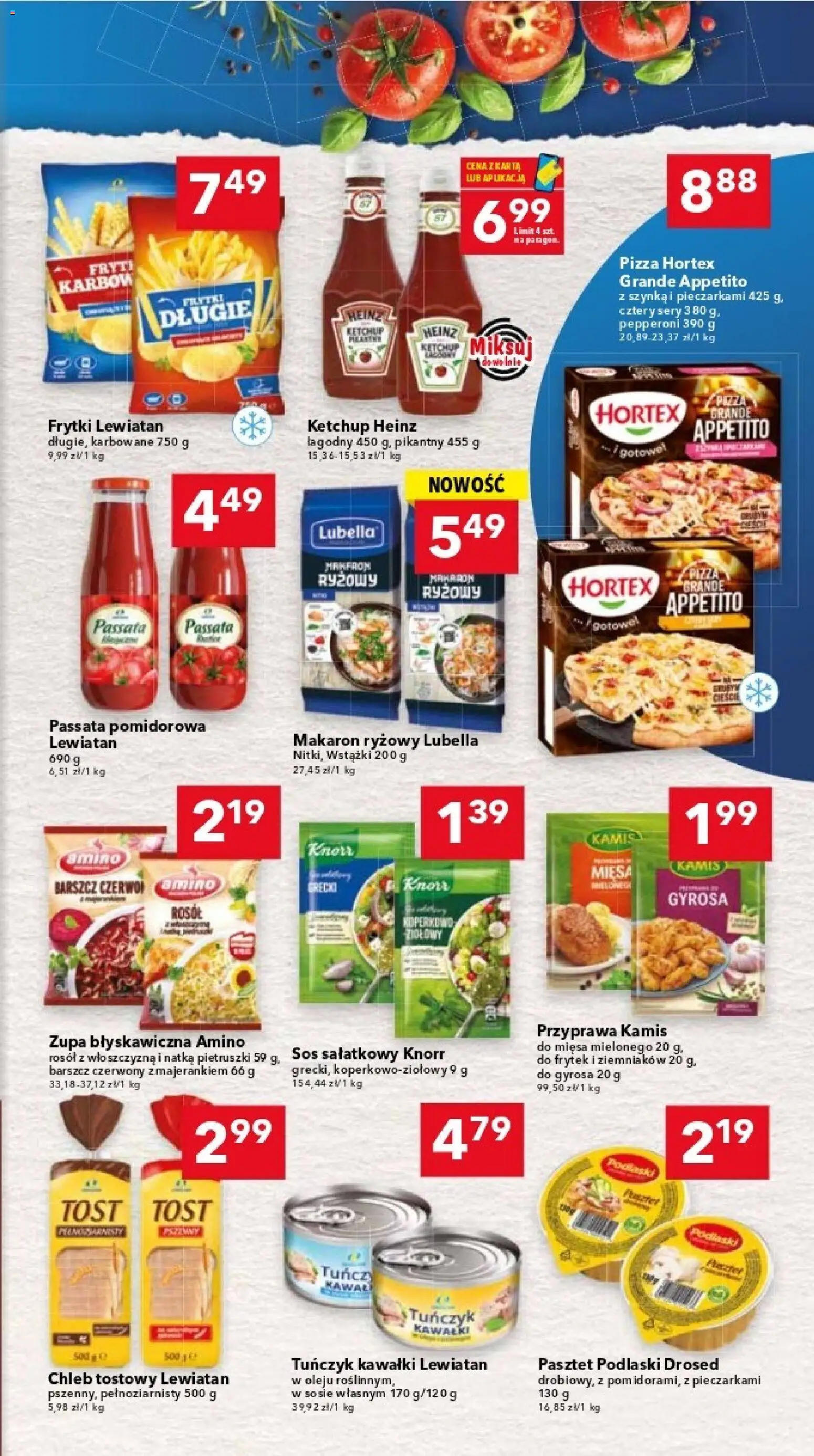 Lewiatan gazetka - Warszawa od 09.04.2026 | Strona: 5 | Produkty: Chleb tostowy, Chleb, Frytki, Sos