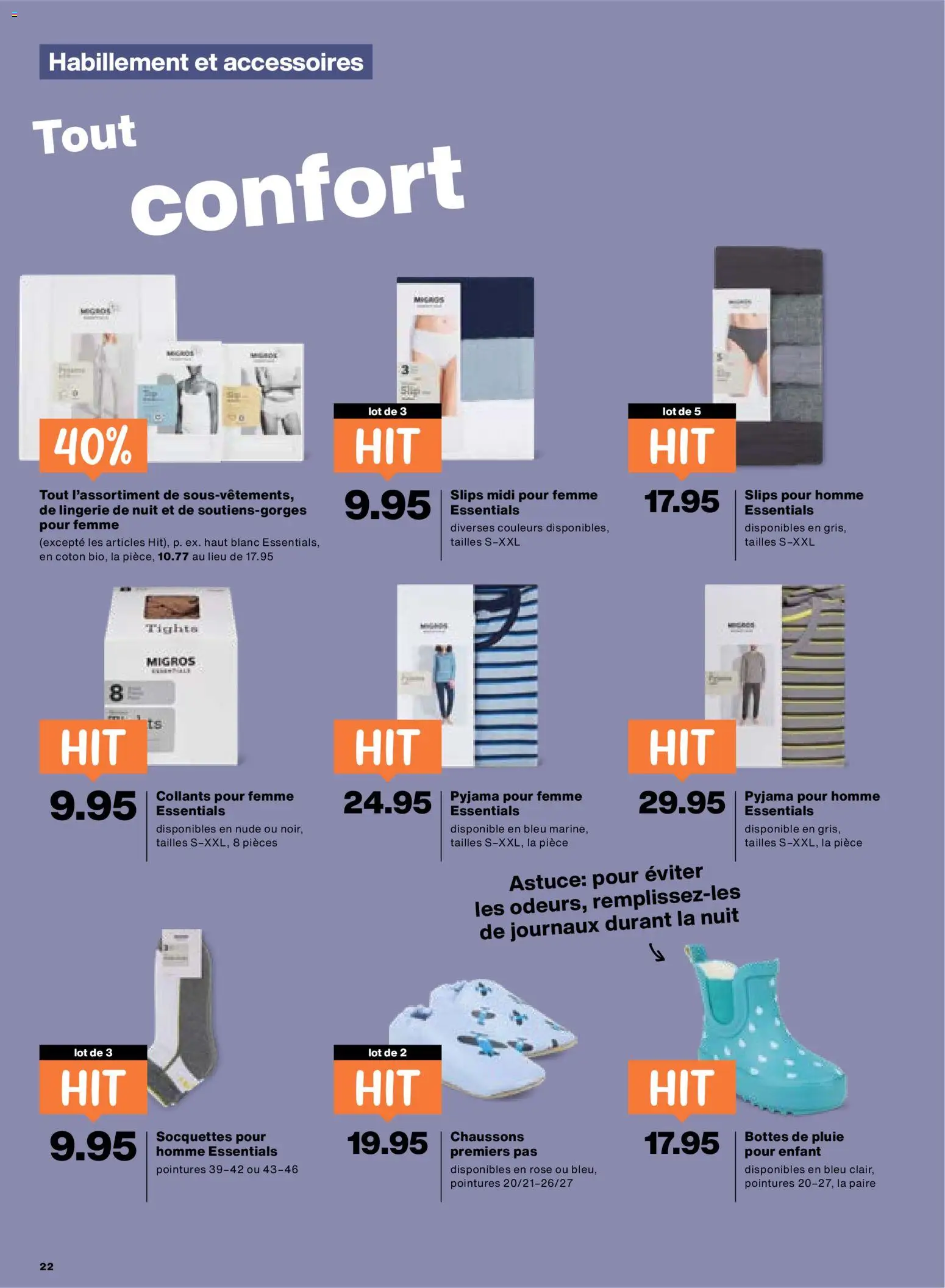 Migros Aktionen FR – gültig ab 20.01.2026 | Seite: 22 | Produkte: Pyjama