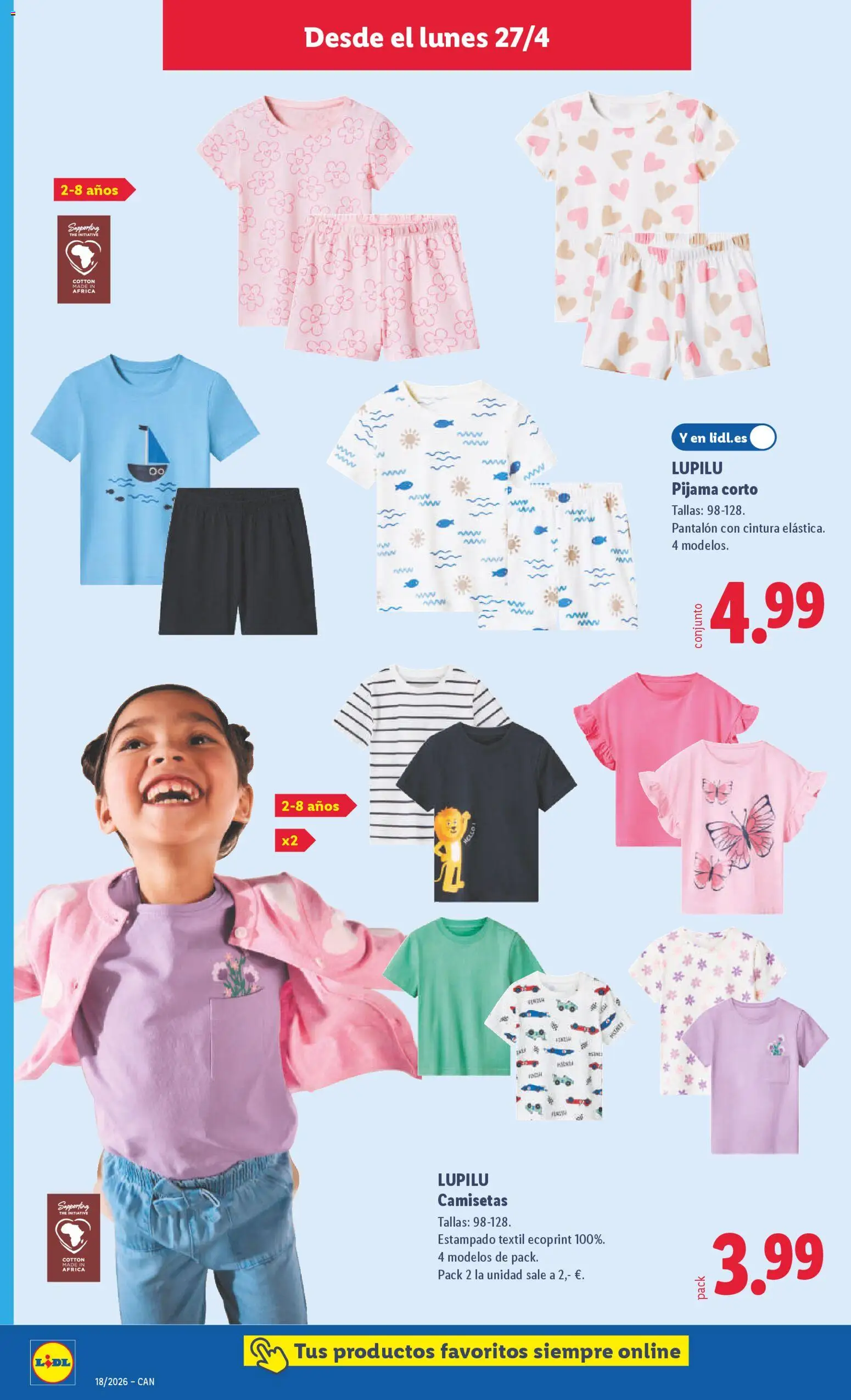 Lidl folleto de bazar │ válido desde el 27.04.2026 | Página: 16 | Productos: Pijama