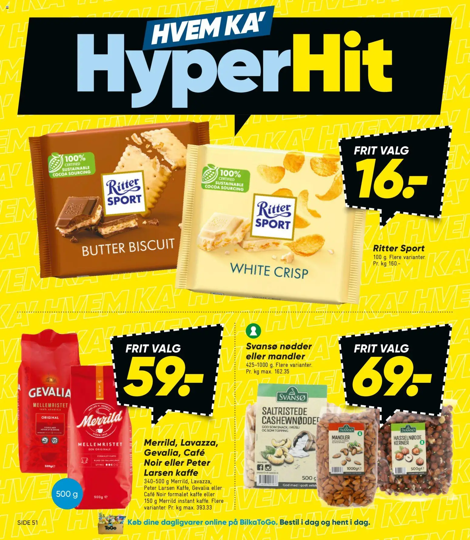 Bilka tilbudsavis – gyldig fra 01.01.2026 | Side: 6 | Produkter: Kaffe, Nødder, Mandler, Müsli