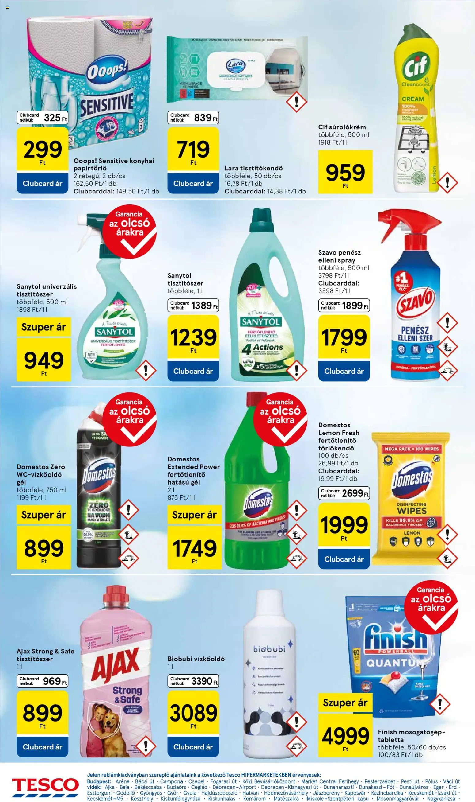 Tesco akciós ujság - amely érvényes a következő dátumtól: 30.10.2025 | Oldal: 26 | Termékek: Egér, Törlőkendő, WC, Tisztítókendő