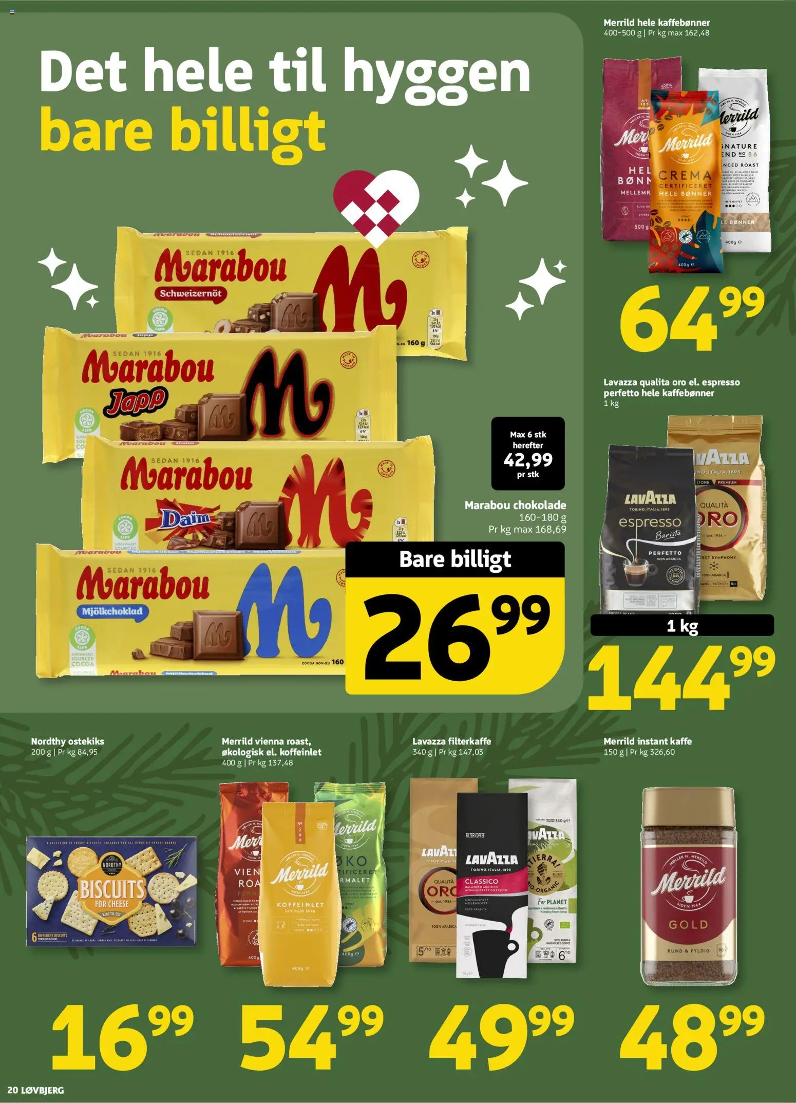 Løvbjerg tilbudsavis – gyldig fra 19.12.2025 | Side: 22 | Produkter: Kaffe, Chokolade, Bønner, Instant Kaffe