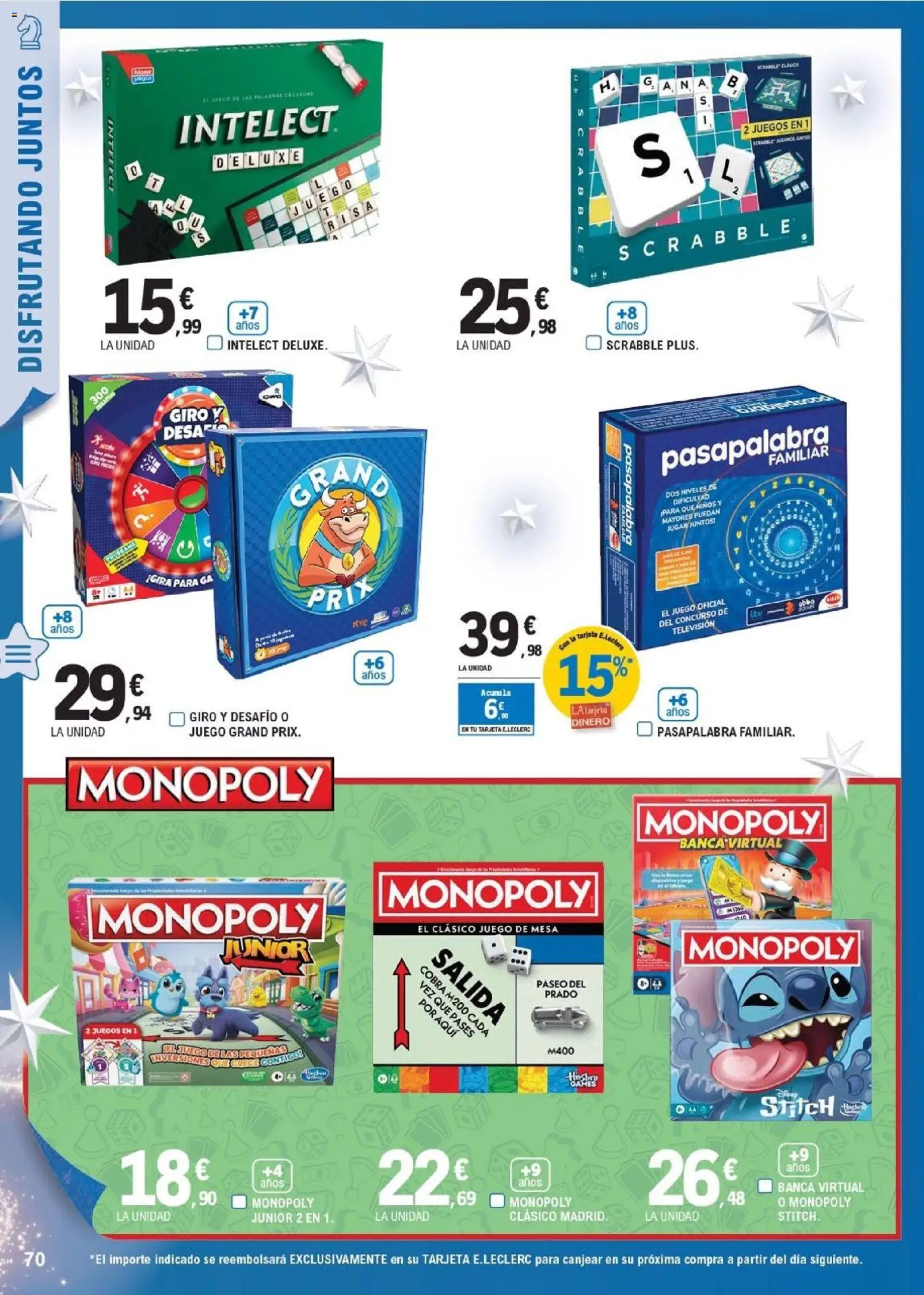 E.Leclerc - Juguetes  │ válido desde el 03.11.2025 | Página: 70 | Productos: Televisión, Mesa