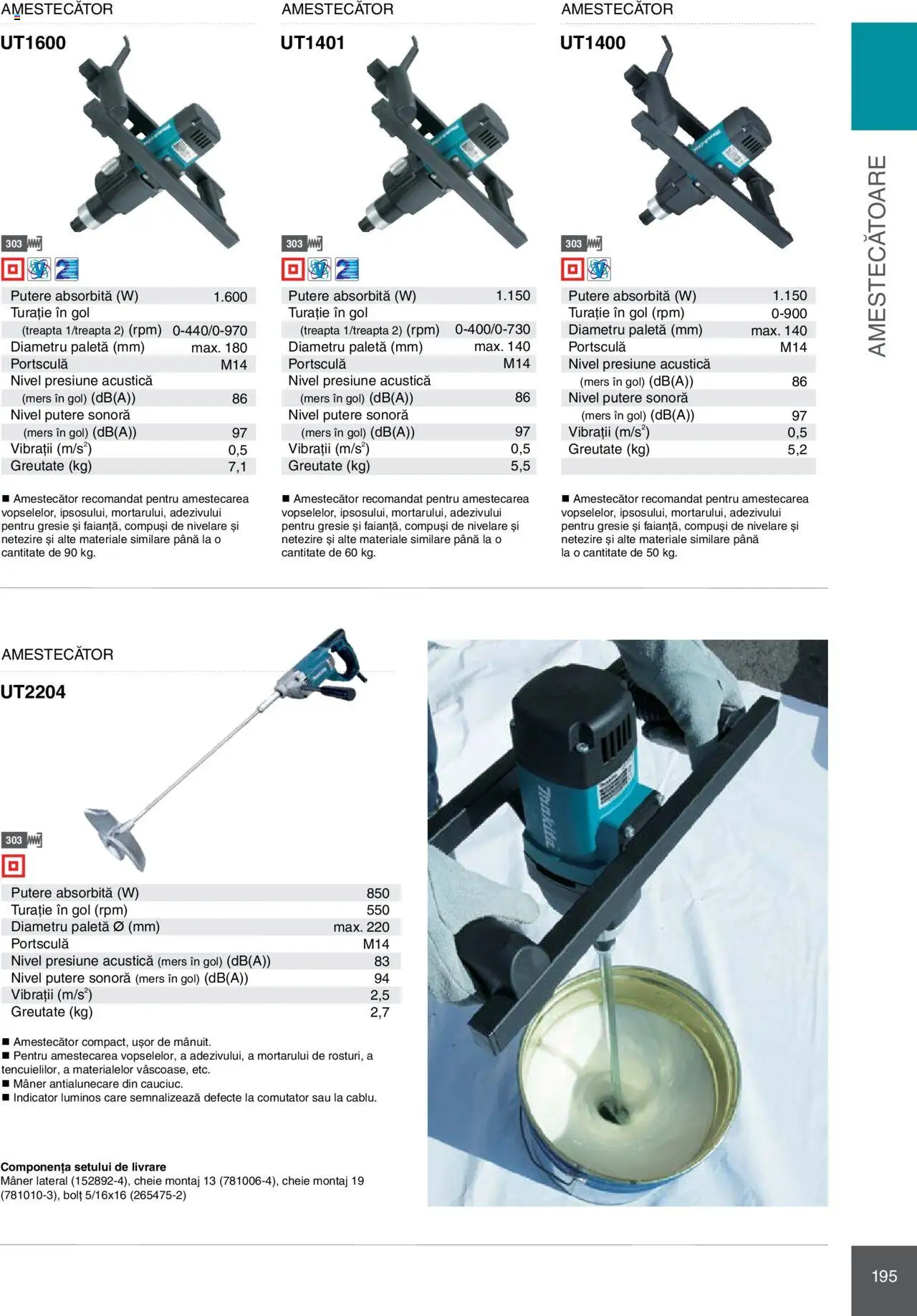 Noul catalog Makita – valabil de la 08.01.2025 | Pagină: 195 | Produse: Gresie, Mâner