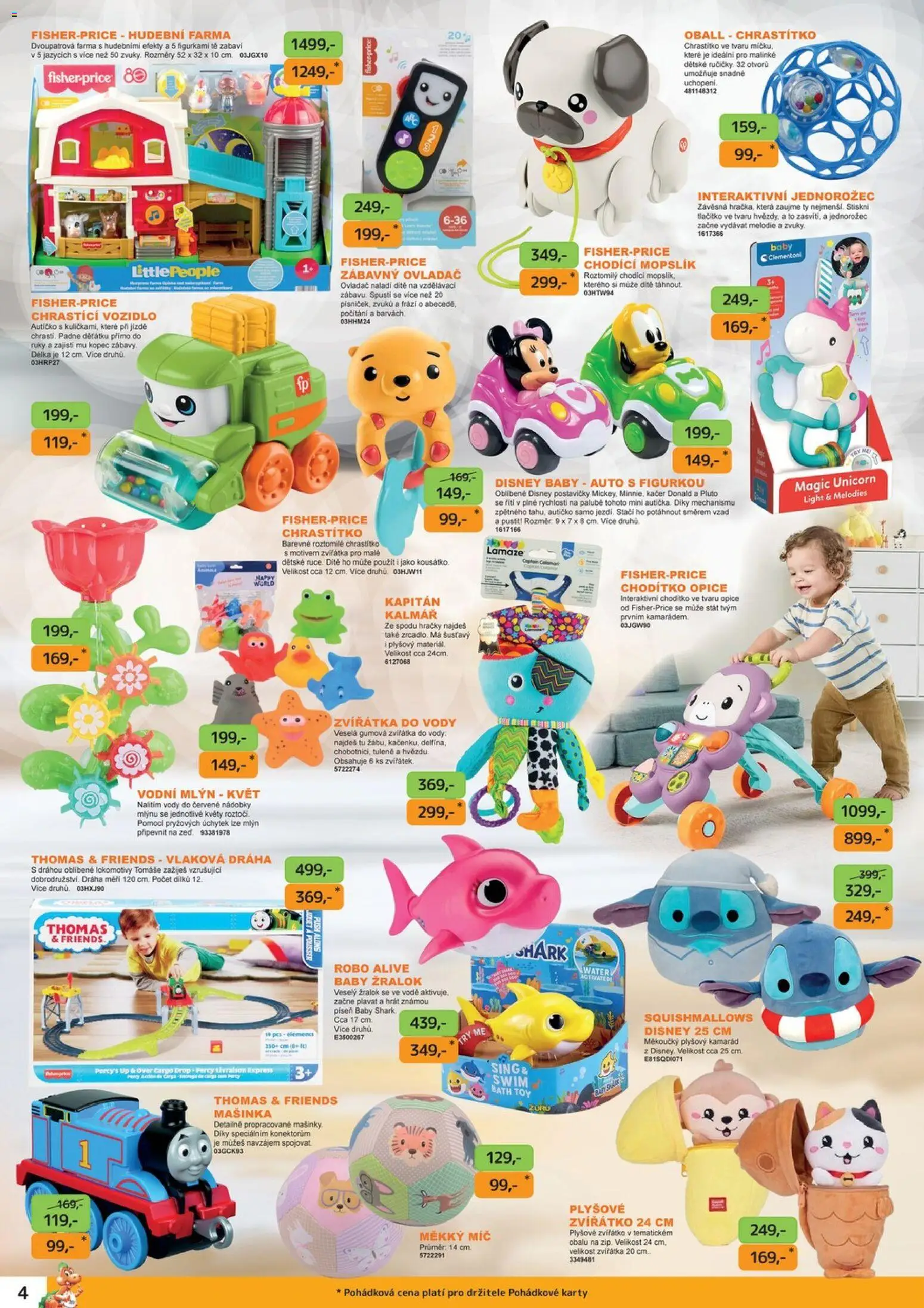 Dráčik leták od 16.04.2026 | Strana: 4 | Produkty: Fisher price, Mašinka, Hračky, Karty