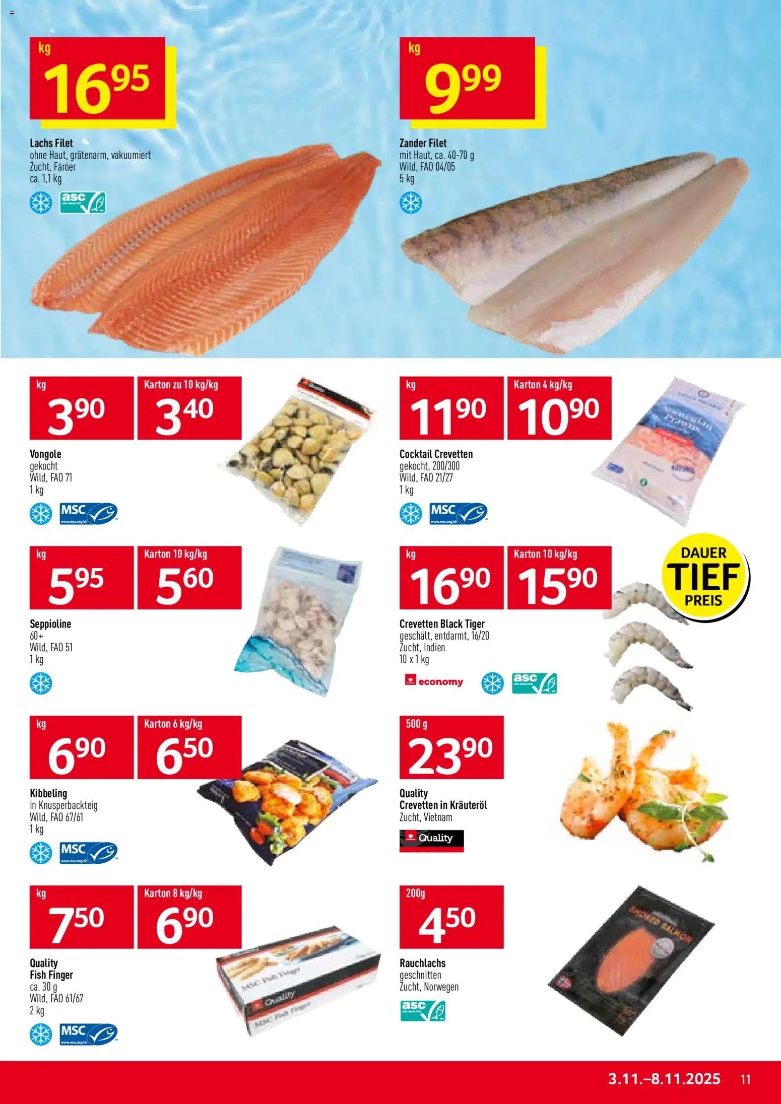 Prodega Aktionen – gültig ab 03.11.2025 | Seite: 11 | Produkte: Lachs