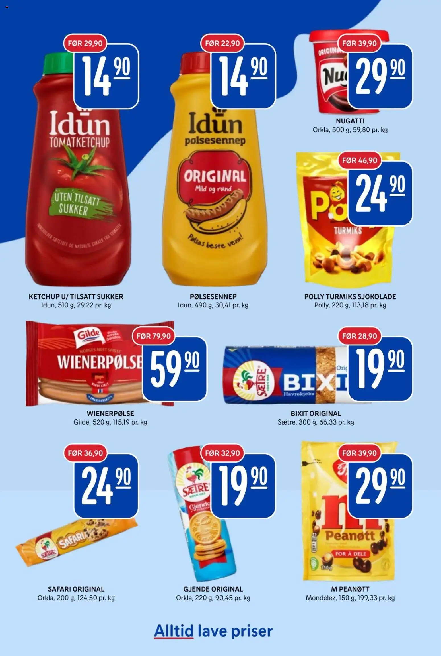 {H1} | Side: 3 | Produkter: Sjokolade, Tomater, Ketchup, Sukker