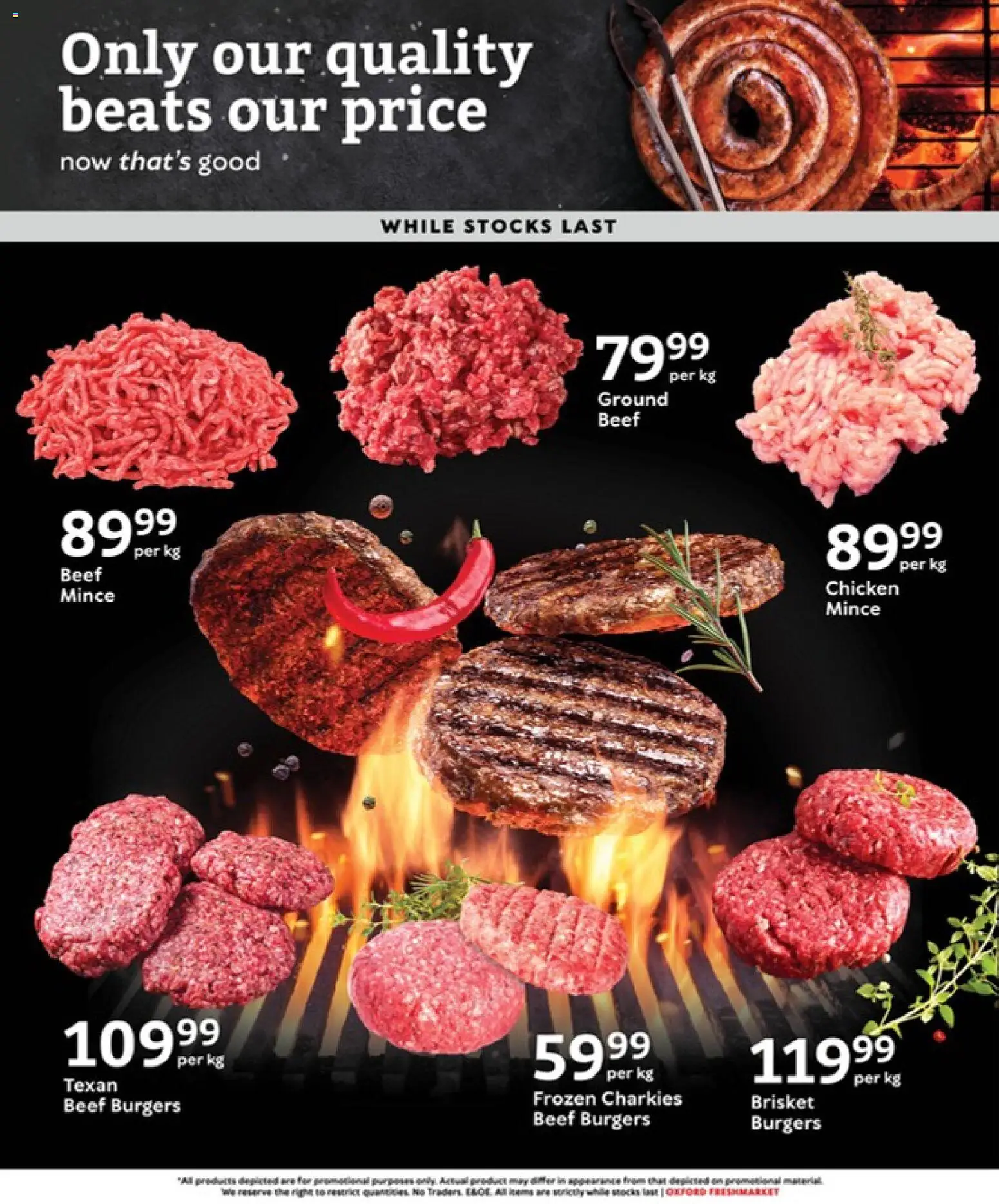 New Oxford Freshmarket catalogue – valid from 29.04.2026 | Page: 4 | Products: Chicken, Beef, Burgers