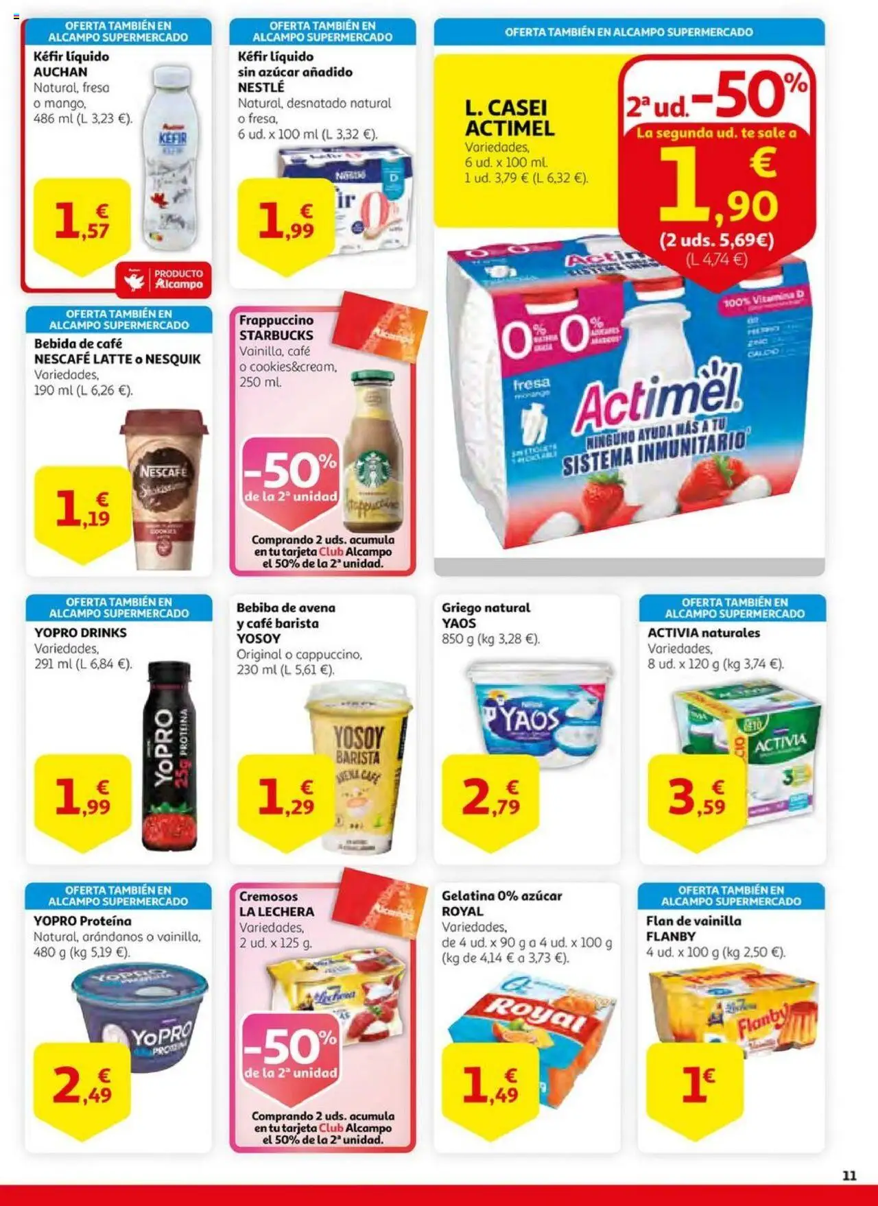 Alcampo - HG Unificado Madrid │ válido desde el 01.07.2025 | Página: 11 | Productos: Gelatina, Café, Té