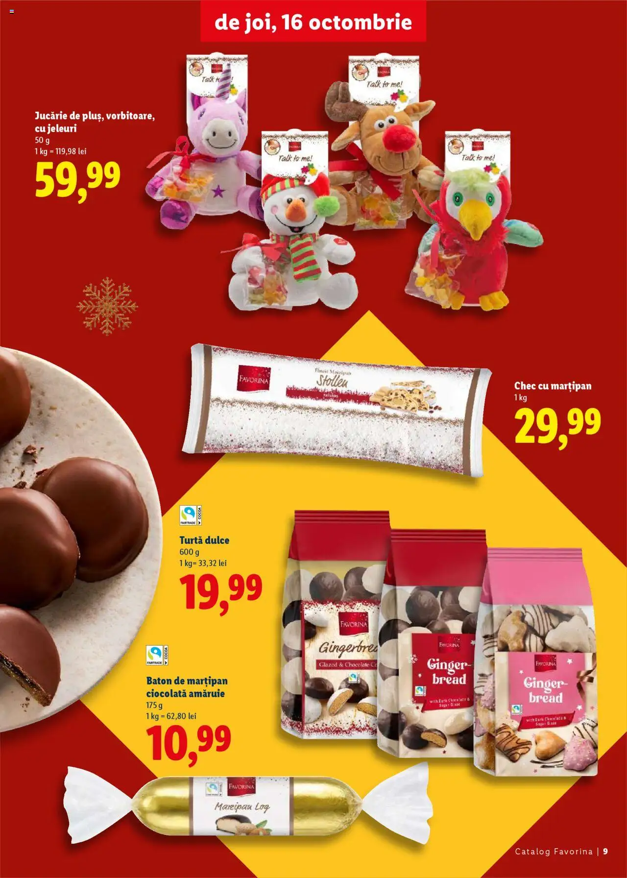 Noul catalog Lidl – valabil de la 16.10.2025 | Pagină: 9 | Produse: Ciocolată, Turtă dulce, Jeleuri