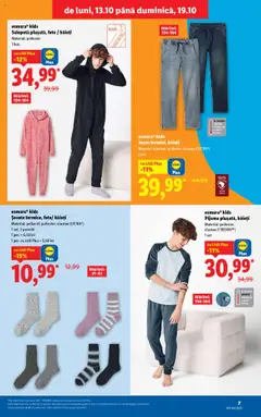 Ofertele Lidl valabile de la 13.10.2025 | Pagină: 7 | Produse: Salopetă, Șosete
