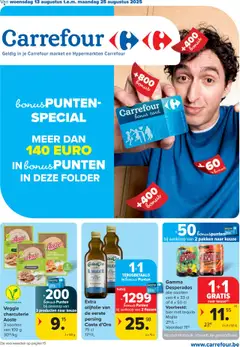 Carrefour - Special Bonuspunten  - Voorbeeld van een folder van Carrefour, geldig van 13.08.2025