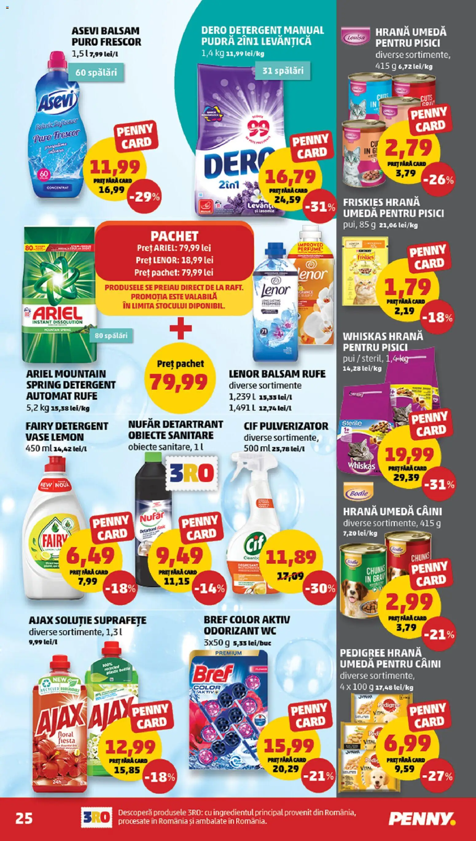 Noul catalog PENNY – valabil de la 26.11.2025 | Pagină: 25 | Produse: Kedi Ödül Oyuncakları, Hacıyatmaz Kedi Oyuncağı, Pudră, Detergent