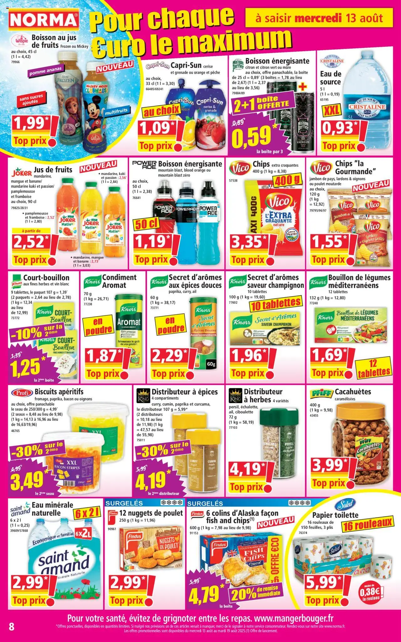  | Page: 8 | Produits: Citron, Pomme, Ail, Eau de source