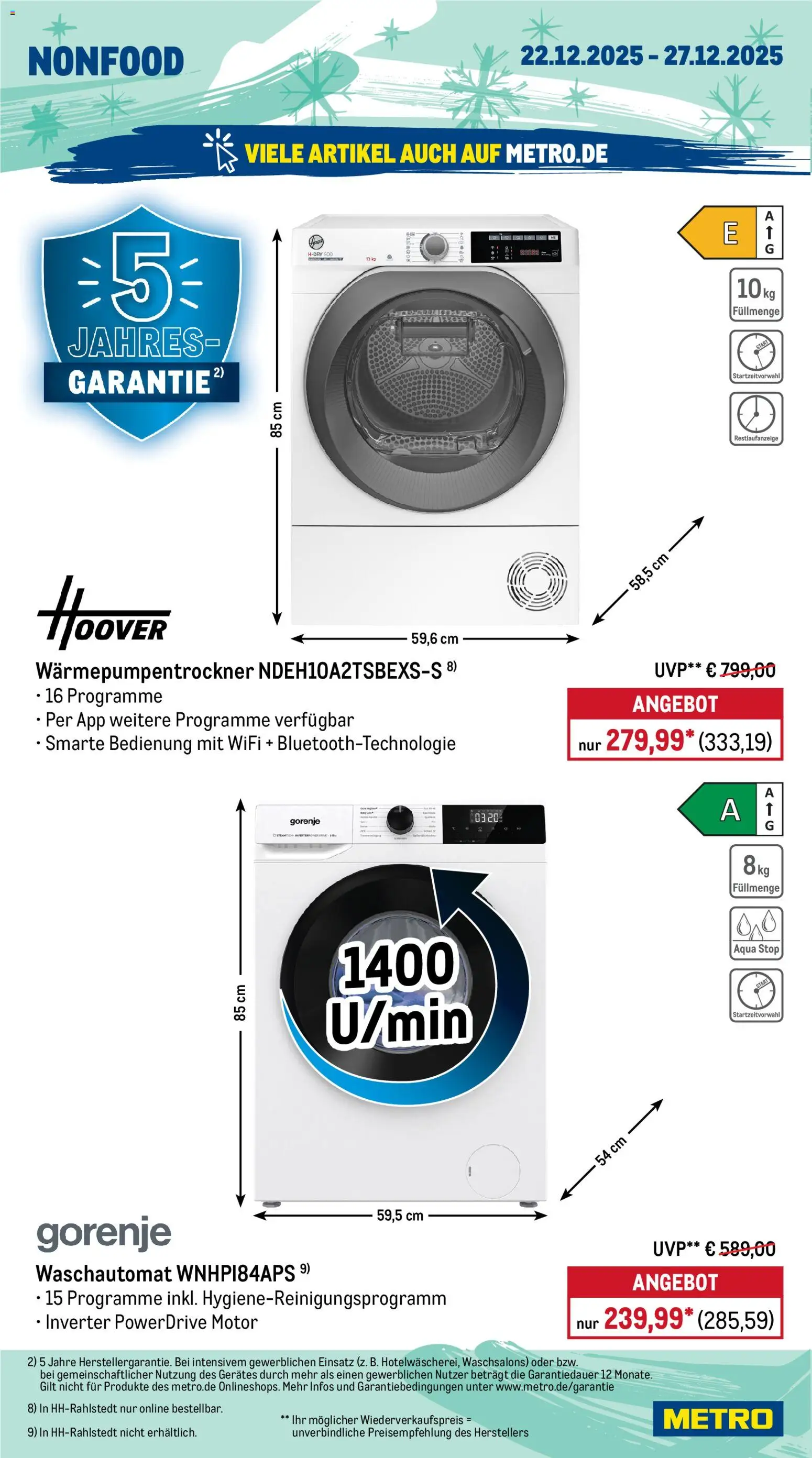 Metro Prospekt 	 – gültig ab 22.12.2025 | Seite: 20 | Produkte: Gorenje