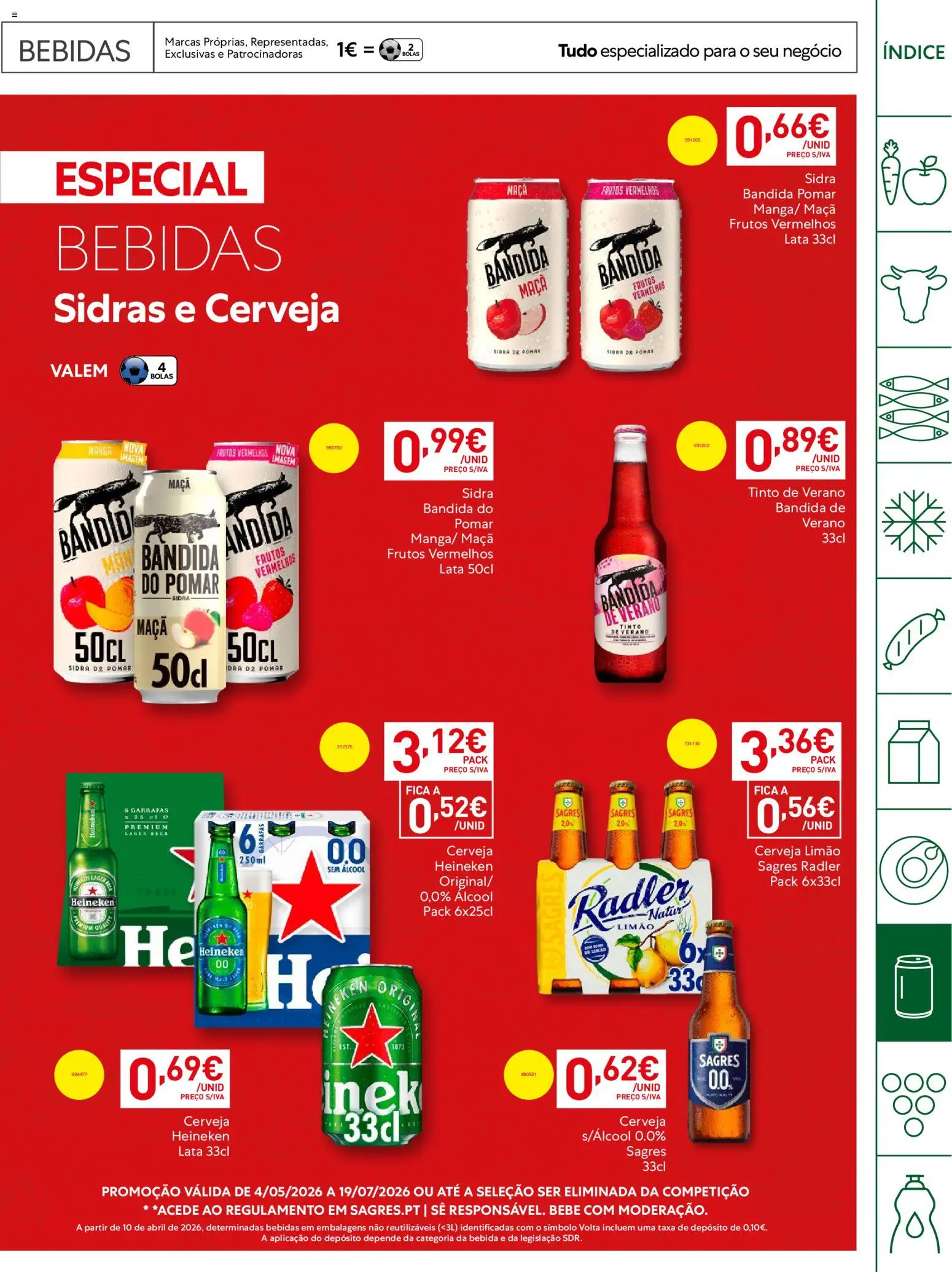 Recheio Horeca │ válido de 28.04.2026 | Página: 27 | Produtos: Maça, Cerveja, Bebida