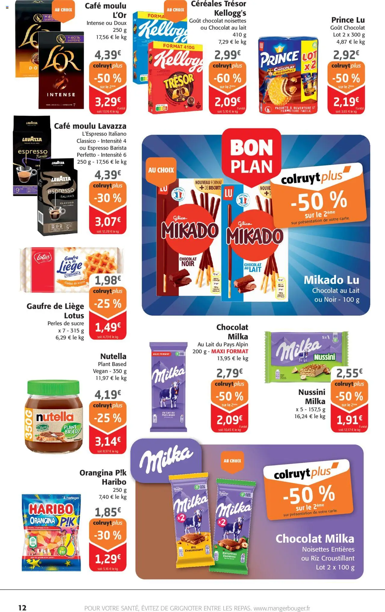  | Page: 12 | Produits: Orangina, Chocolat, Riz, Céréales