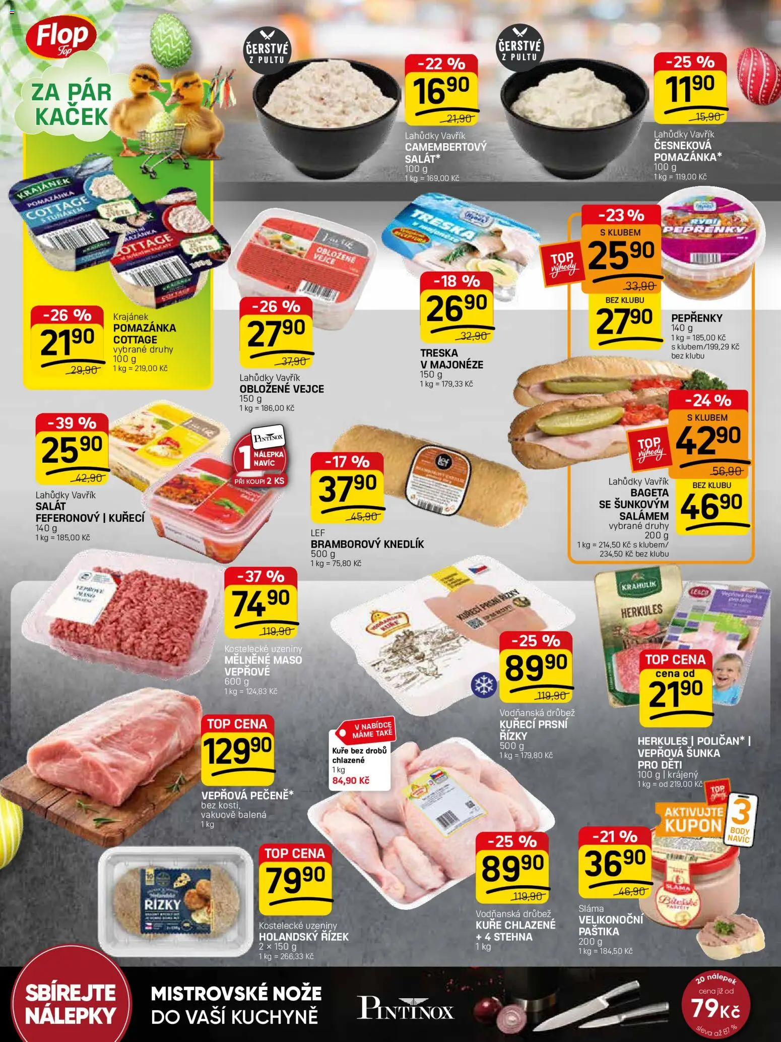 Flop leták - FlopTop od 25.03.2026 | Strana: 10 | Produkty: Bramborový knedlík, Vejce, Bageta, Kuchyně