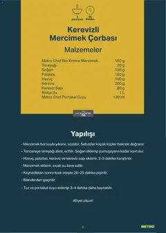 11.03.2026 tarihinden itibaren geçerli olan Metro kataloğu önizlemesi | Sayfa: 9 | Ürünler: Ravioli, Portakal, Havuç, Su