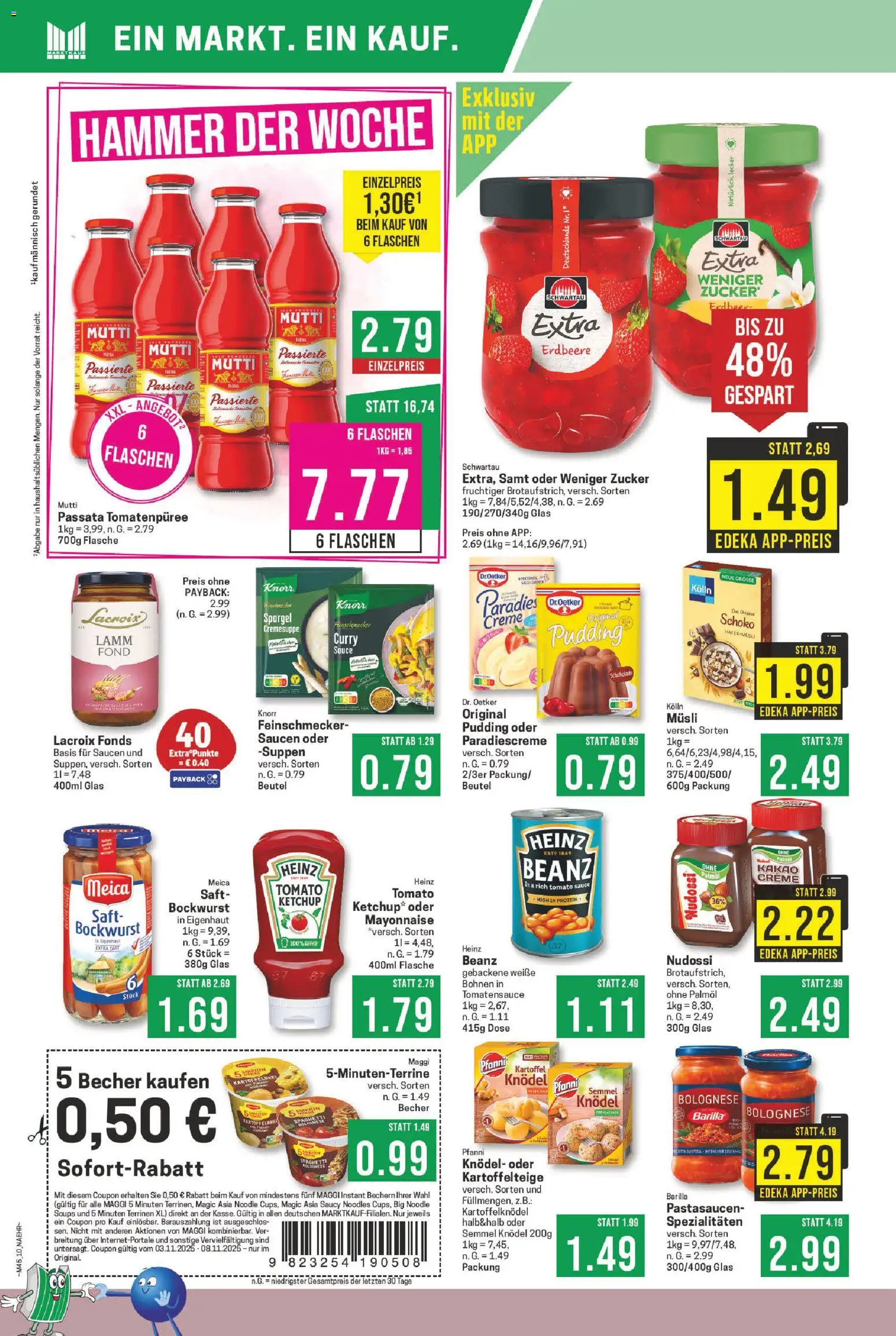 Marktkauf Prospekt 	 – gültig ab 03.11.2025 | Seite: 10 | Produkte: Bockwurst, Maggi, Tomatenpüree, Mayonnaise