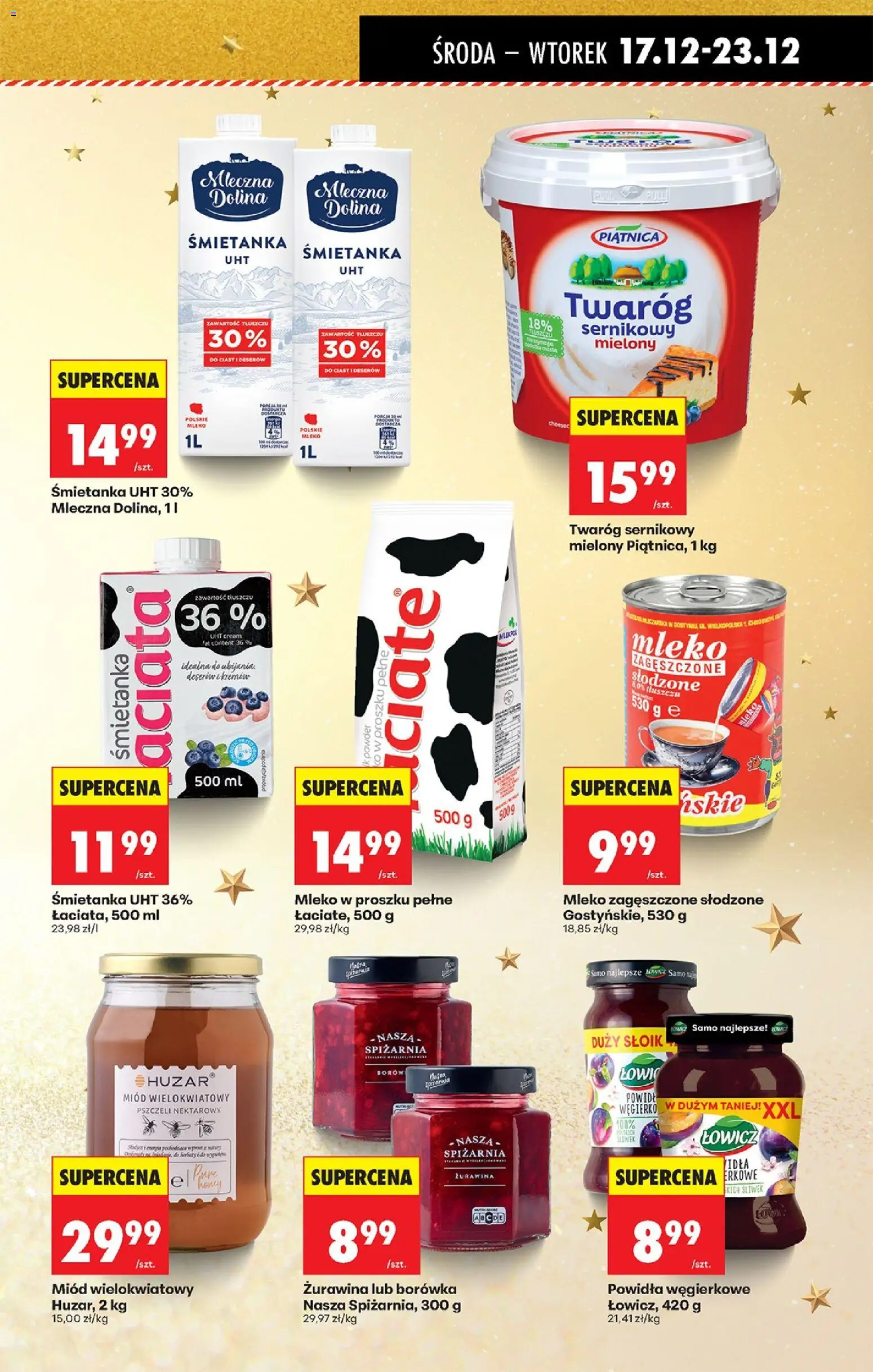 Biedronka gazetka - Oferta w tym tygodniu od 17.12.2025 | Strona: 59 | Produkty: Mleko zagęszczone słodzone, Żurawina, Mleko, Twaróg