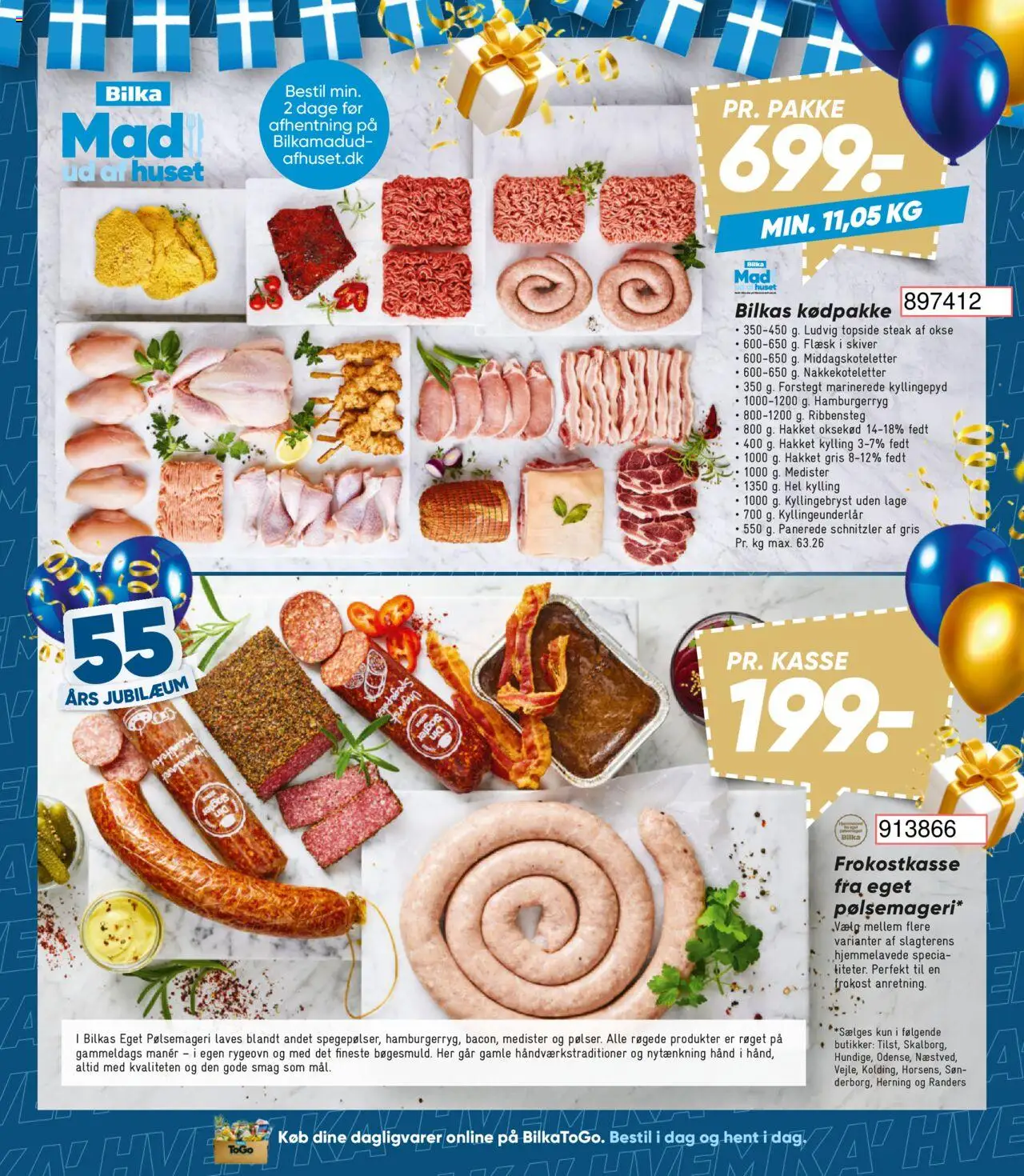 Bilka tilbudsavis – gyldig fra 03.10.2025 | Side: 26 | Produkter: Oksekød, Schnitzler, Hamburgerryg, Søm