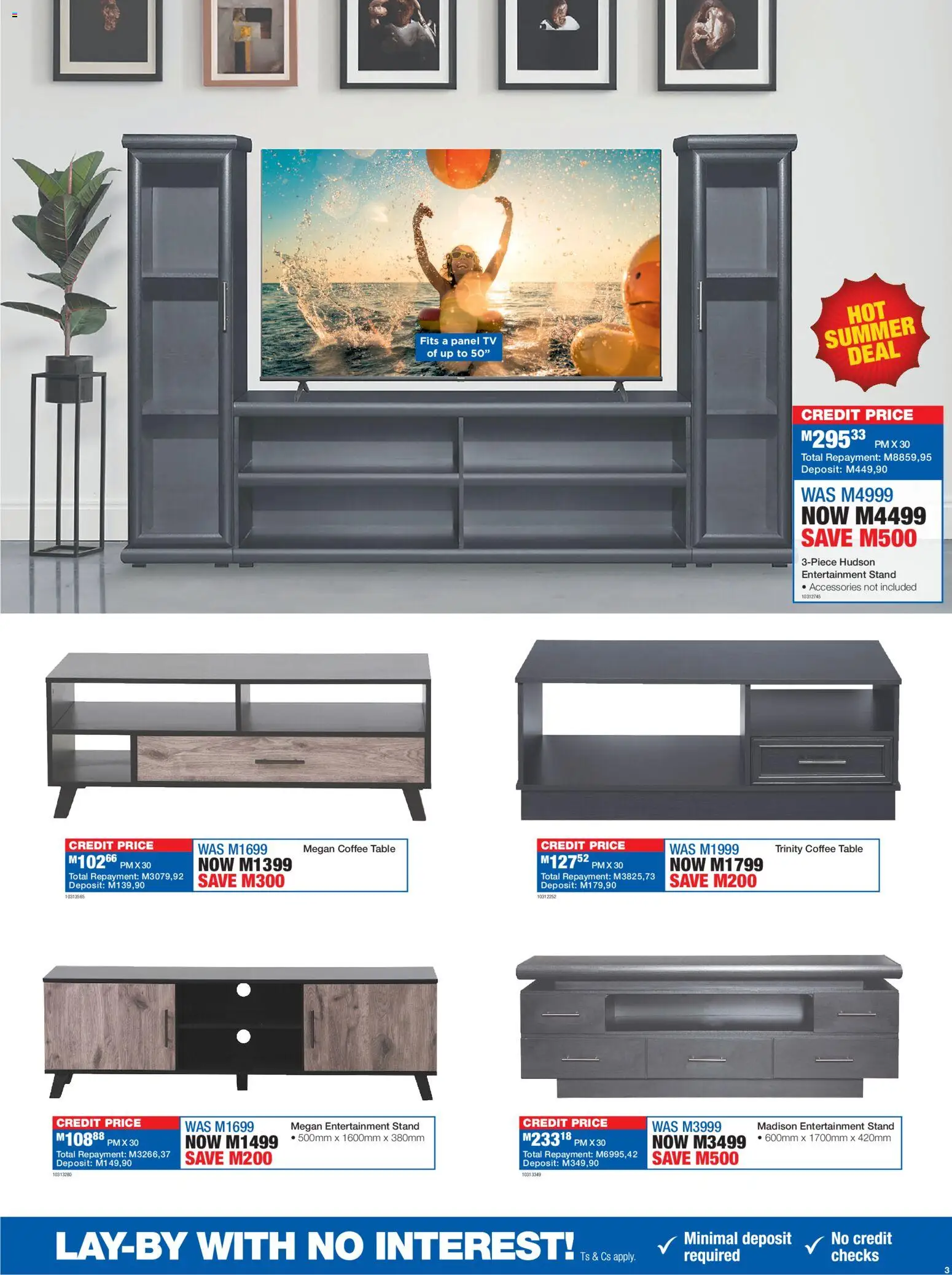 New OK Furniture catalogue – valid from 27.12.2025 | Page: 3 | Products: TV, Coffee table, Table, Coffee