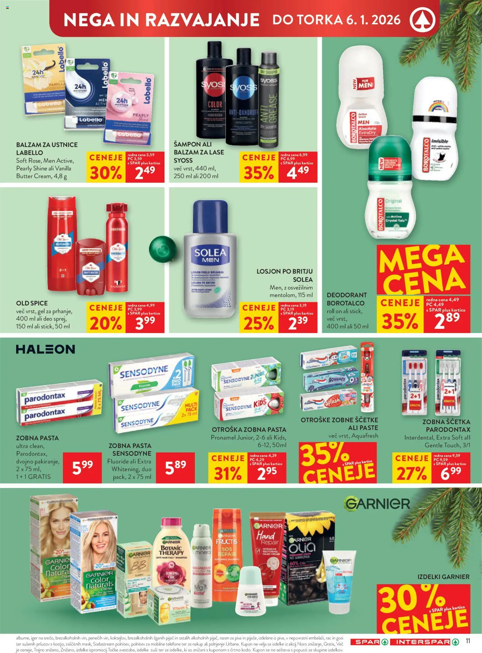 Novi Spar katalog ponudbe – veljaven od 27.12.2025 | Stran: 24 | Izdelki: Balzam za ustnice, Sampon, Suši, Zobna pasta