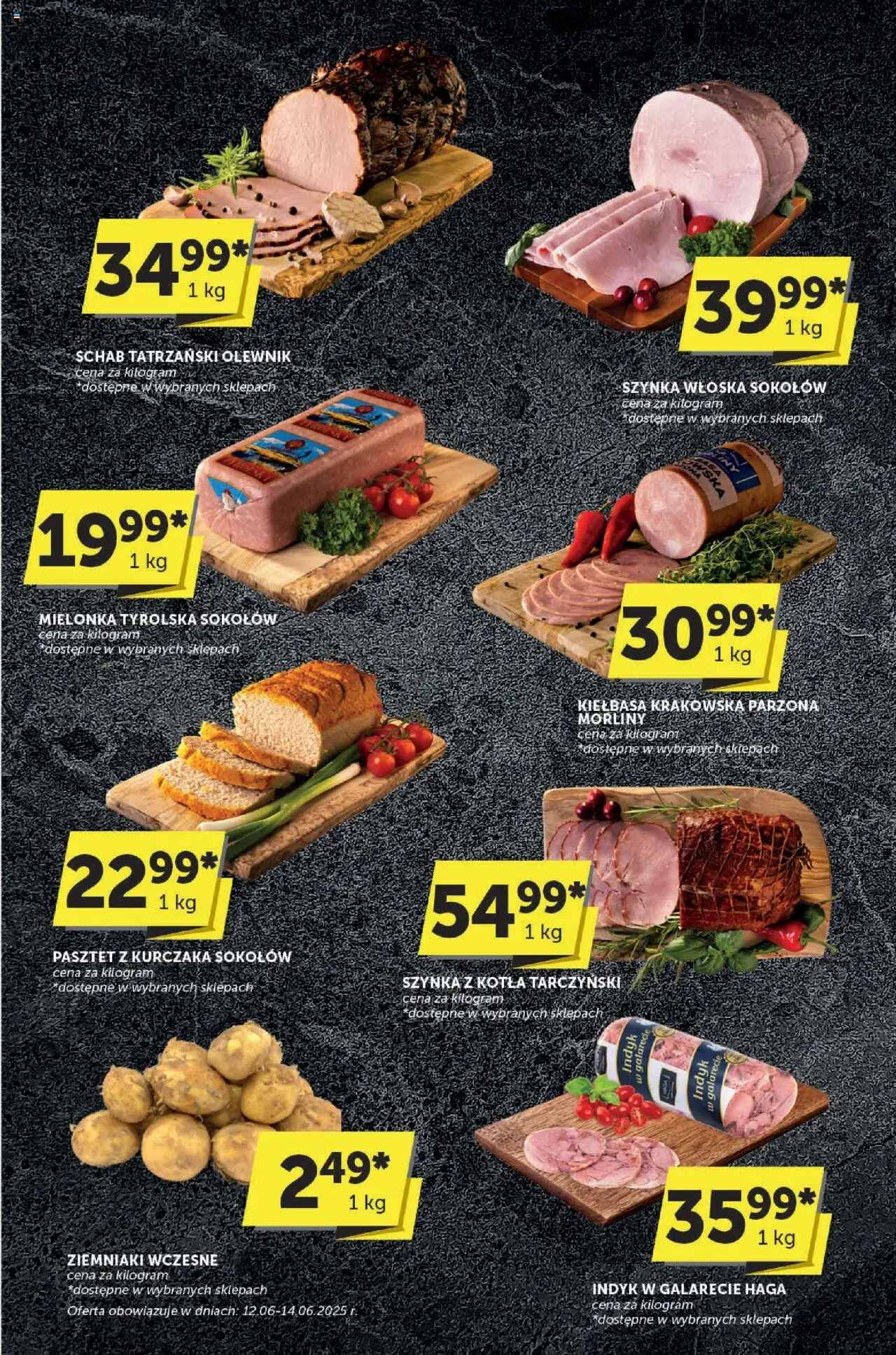 Groszek Gazetka - Katalog od 12.06.2025 | Strona: 7 | Produkty: Mielonka tyrolska, Kiełbasa krakowska, Indyk w galarecie, Ziemniaki
