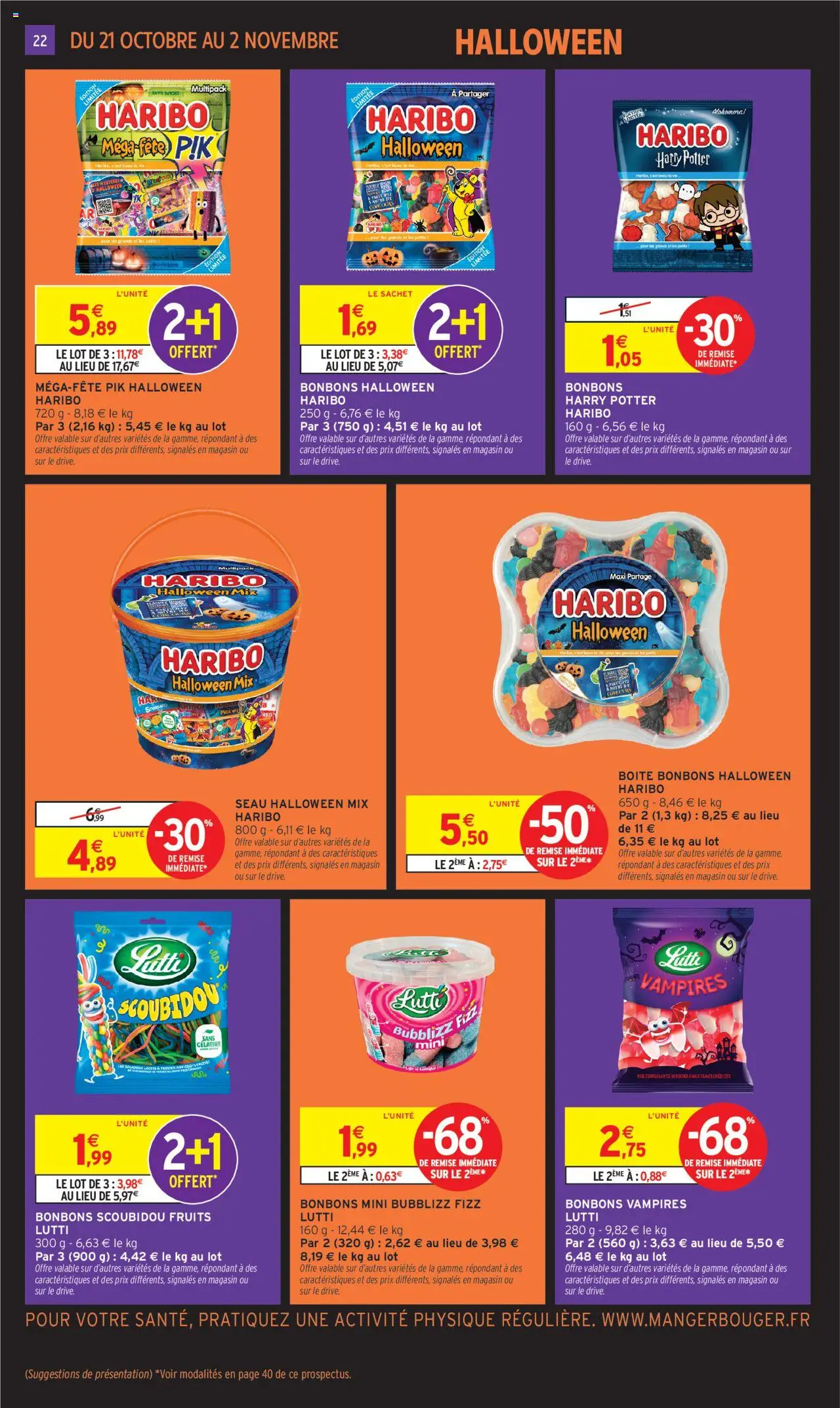 {H1} | Page: 22 | Produits: Bonbons Haribo, Bonbons halloween, Bonbons, Gélatine