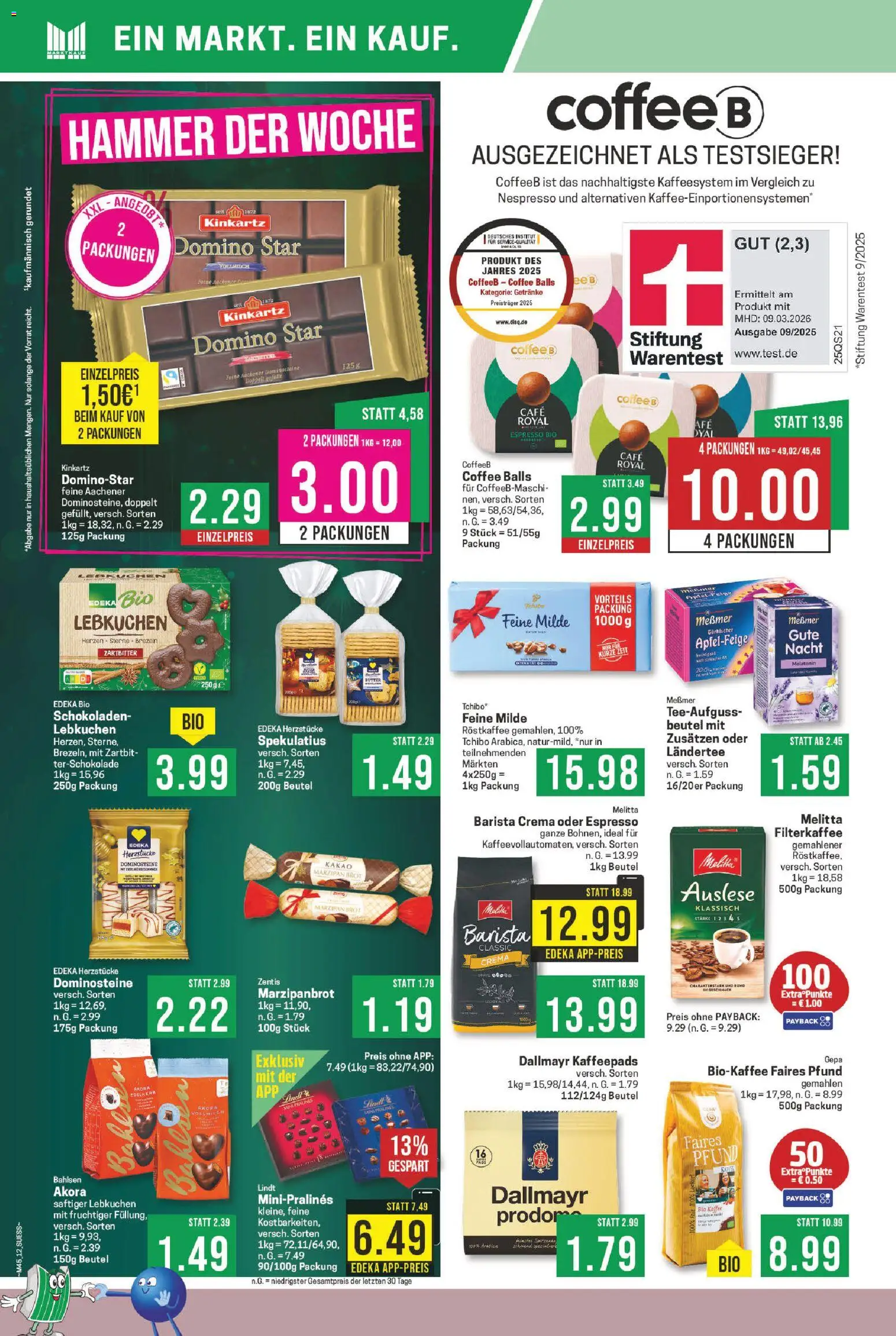 Marktkauf Prospekt 	 – gültig ab 03.11.2025 | Seite: 12 | Produkte: Melitta, Messmer, Dallmayr, Lindt