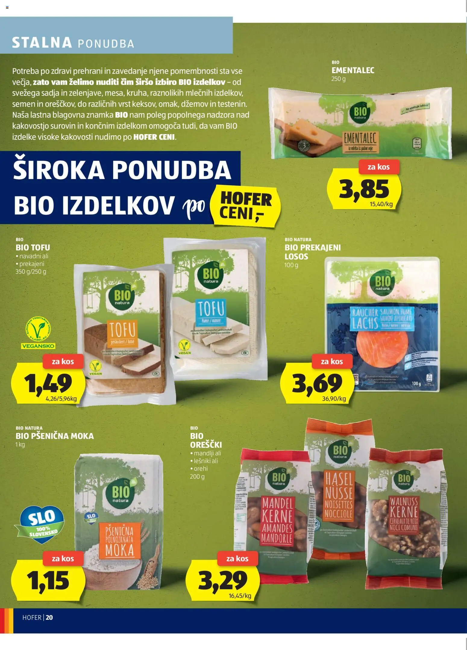 Hofer SI katalog | vrijedi od 06.11.2025 | Stranica: 20 | Proizvodi: Losos, Tofu