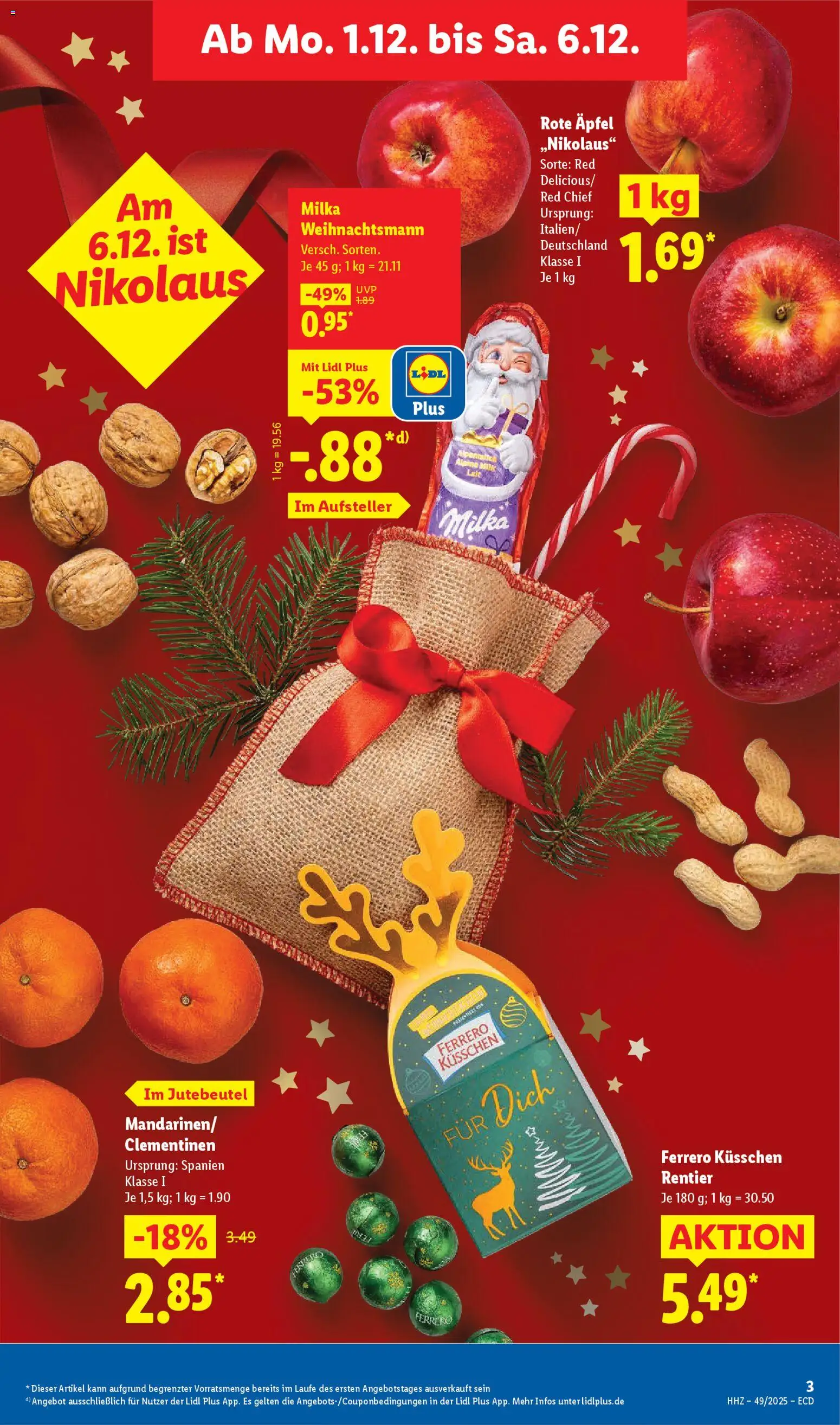 Lidl - Prospekt – gültig ab 01.12.2025 | Seite: 5 | Produkte: Äpfel, Milka