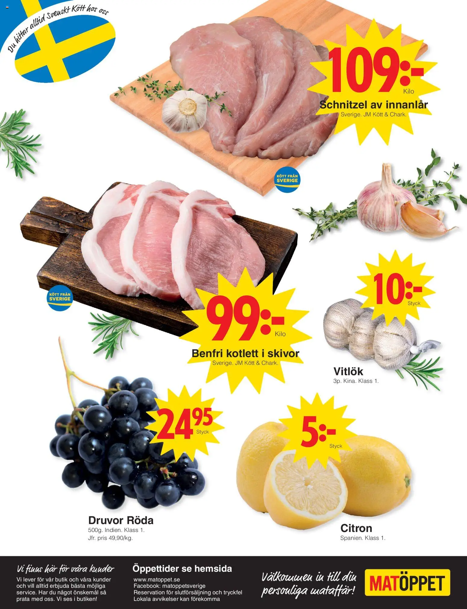 Matöppet reklamblad aktuell från 06.04.2026 | Sida: 4 | Produkter: Vitlök, Citron