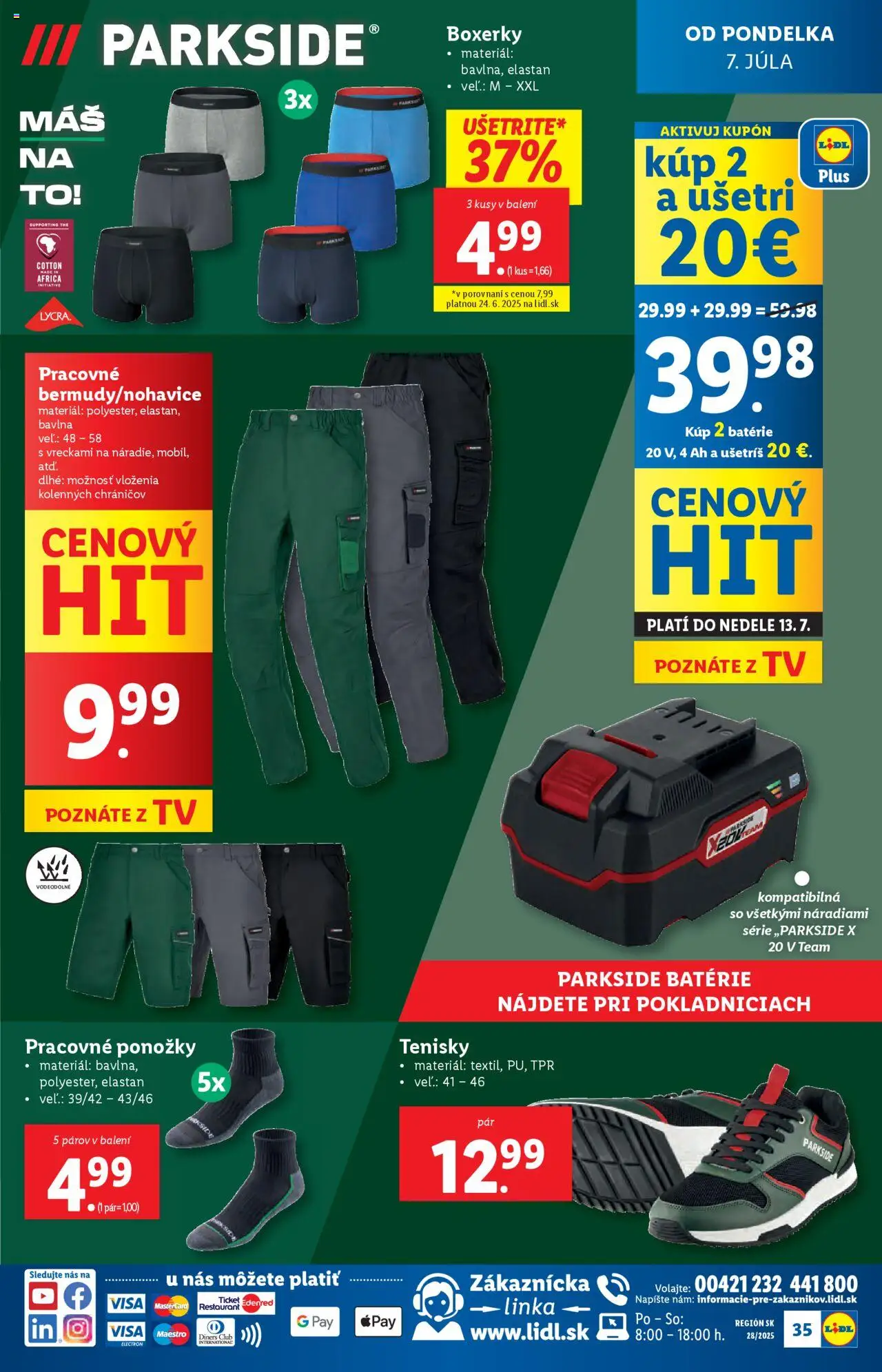 Lidl leták │ platný od 07.07.2025 | Strana: 39 | Produkty: Tv, Parkside