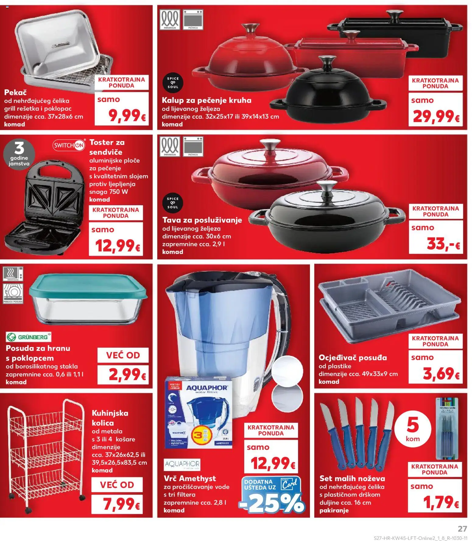 Kaufland katalog | vrijedi od 05.11.2025 | Stranica: 27 | Proizvodi: Perilica posuđa, Kolica, Tava, Pećnica