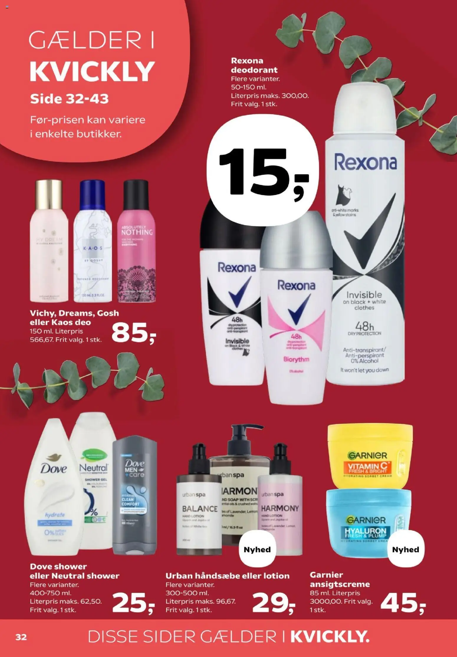 Kvickly tilbudsavis – gyldig fra 07.04.2026 | Side: 34 | Produkter: Deodorant, Antiperspirant