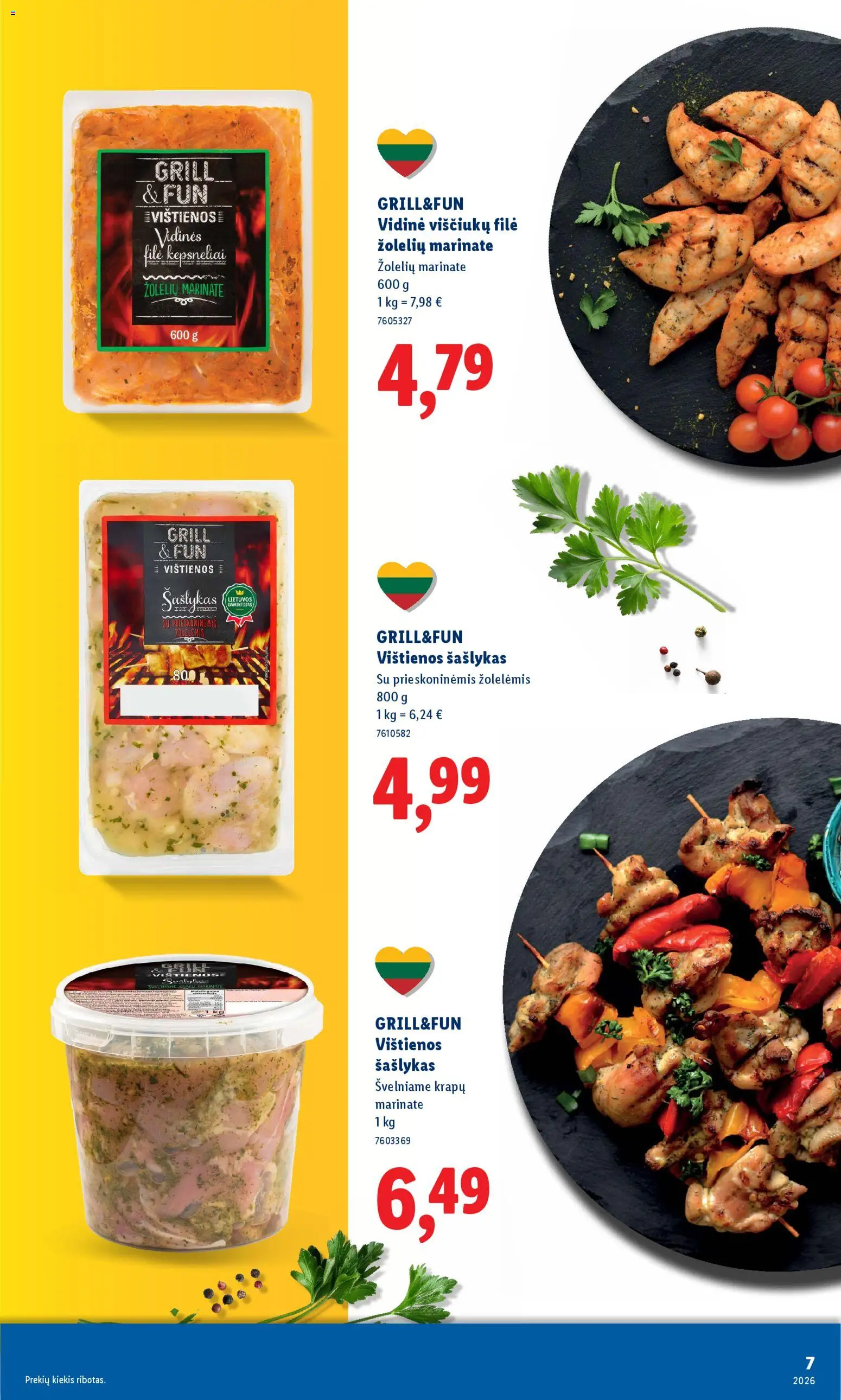 LIDL akcijos nuo 06.04.2026 | Puslapis: 7 | Prekių: Vištienos