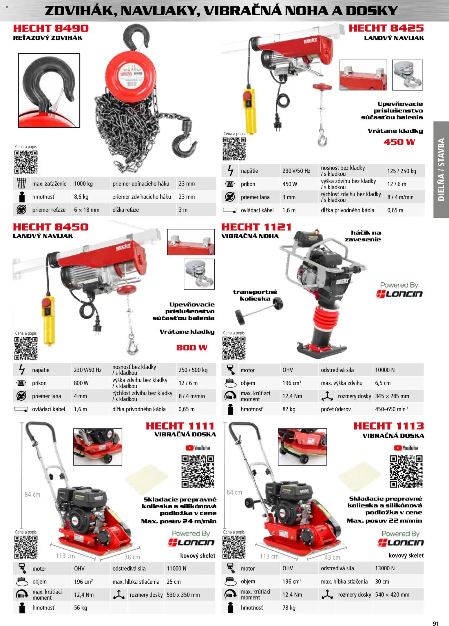 Nové Hecht akcie – leták je platný od 30.10.2025 | Strana: 91 | Produkty: Vibračná doska, Kábel