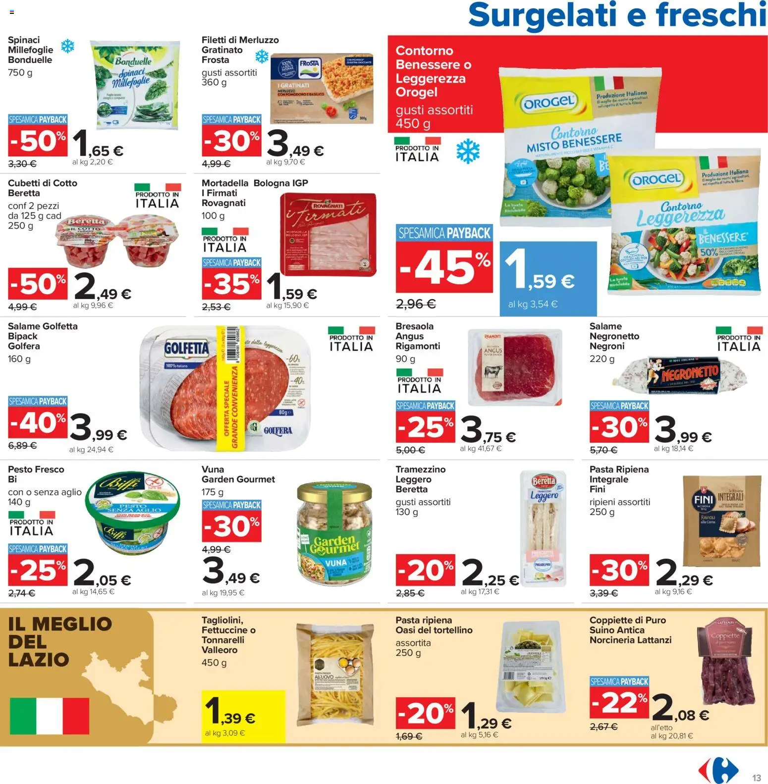 Volantino Carrefour del 07.04.2026 | Pagina: 13 | Prodotti: Bresaola, Suino, Pesto, Ravioli