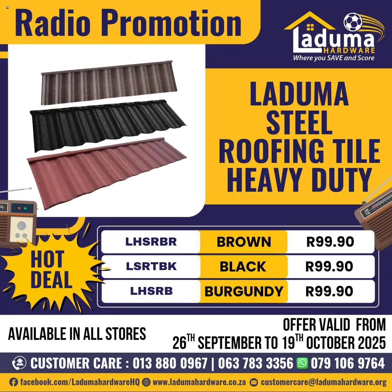 New Laduma Hardware catalogue – valid from 26.09.2025 | Page: 1 | Products: Radio