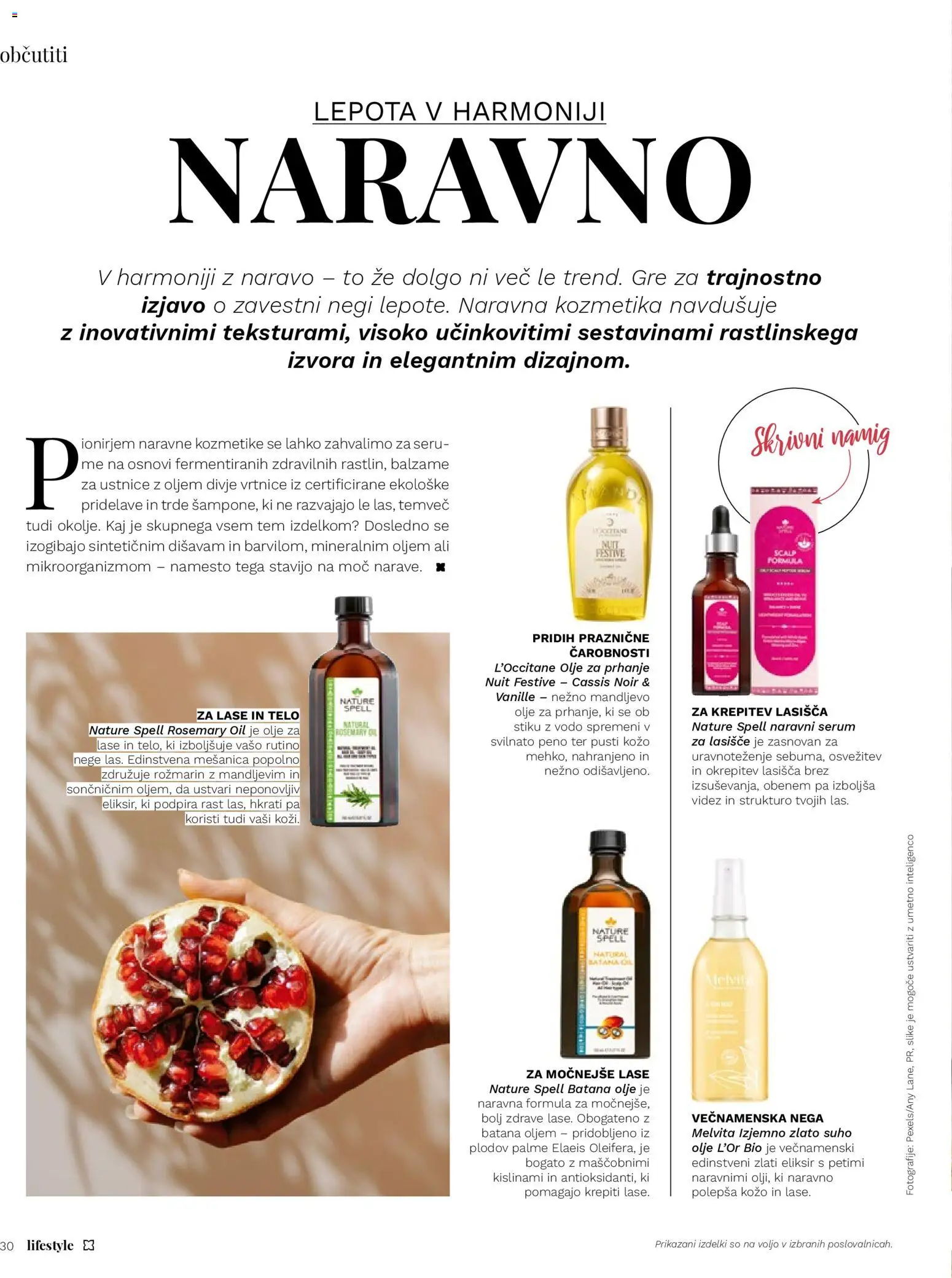 Novi Müller katalog ponudbe – veljaven od 30.11.2025 | Stran: 30 | Izdelki: Naravna kozmetika, Olje za lase, Olje