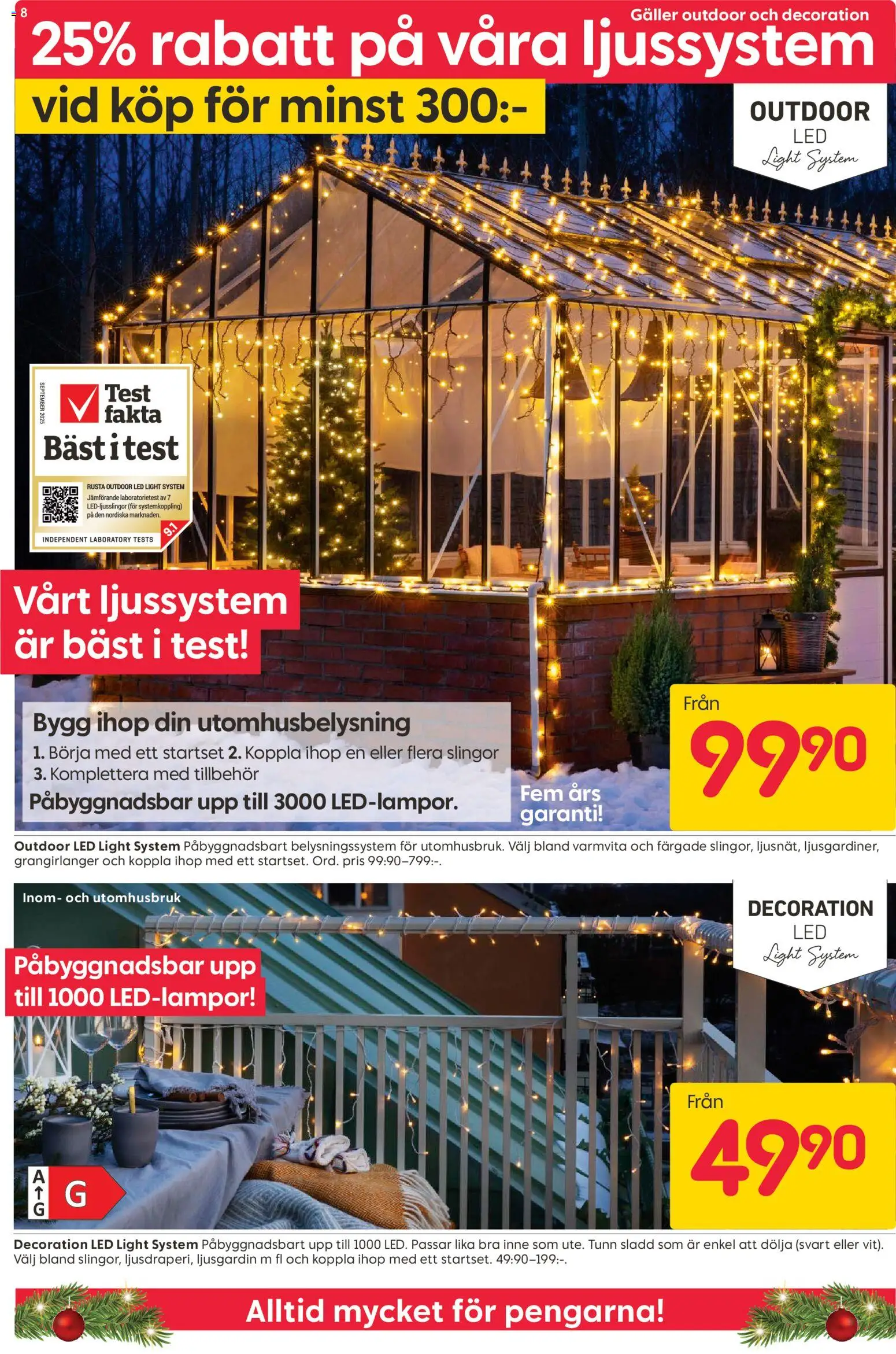 Rusta reklamblad aktuell från 17.11.2025 | Sida: 8 | Produkter: Galler, Sladd