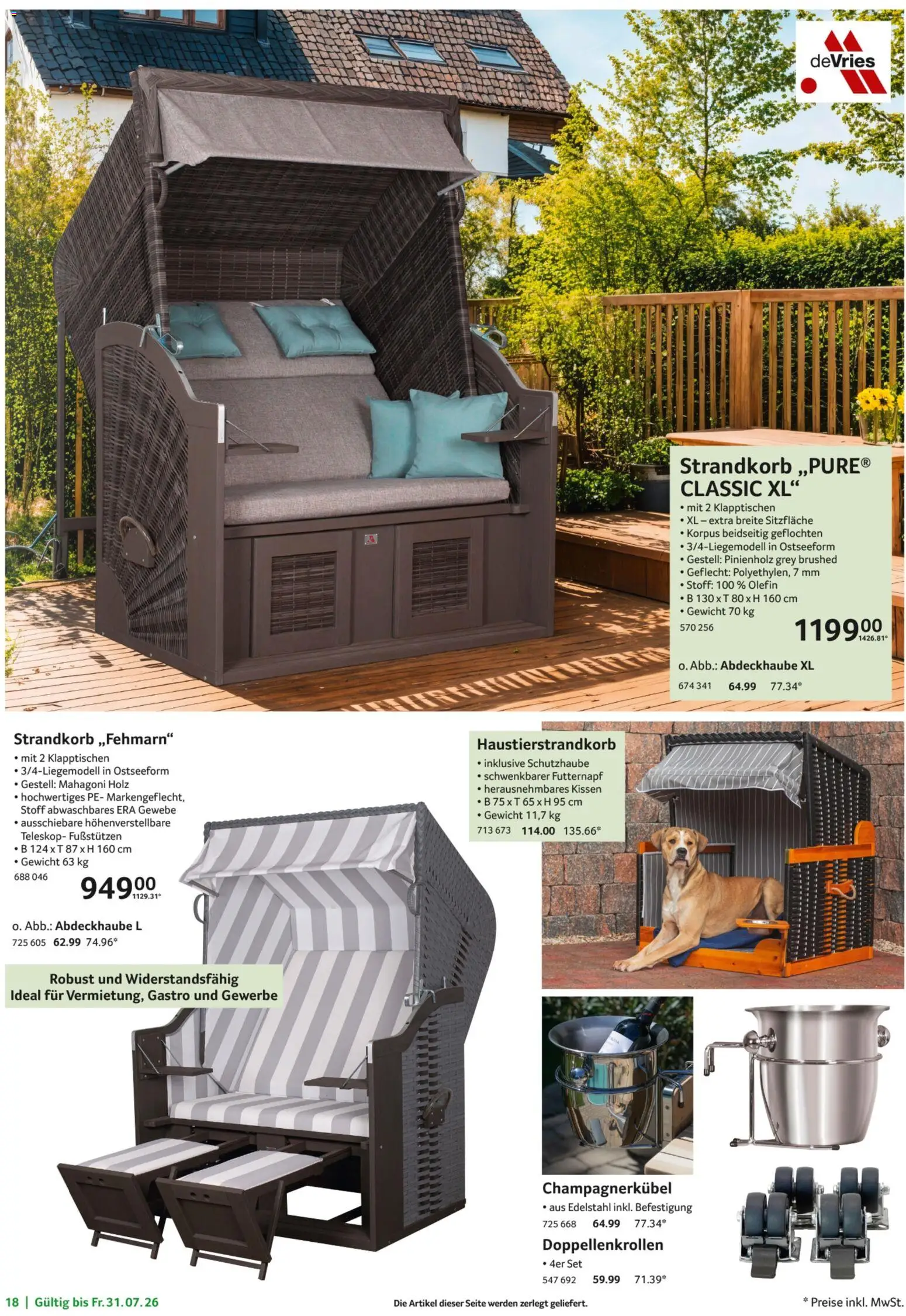 Selgros Garten Exklusiv – gültig ab 19.07.2026 | Seite: 18 | Produkte: Gewicht, Kissen