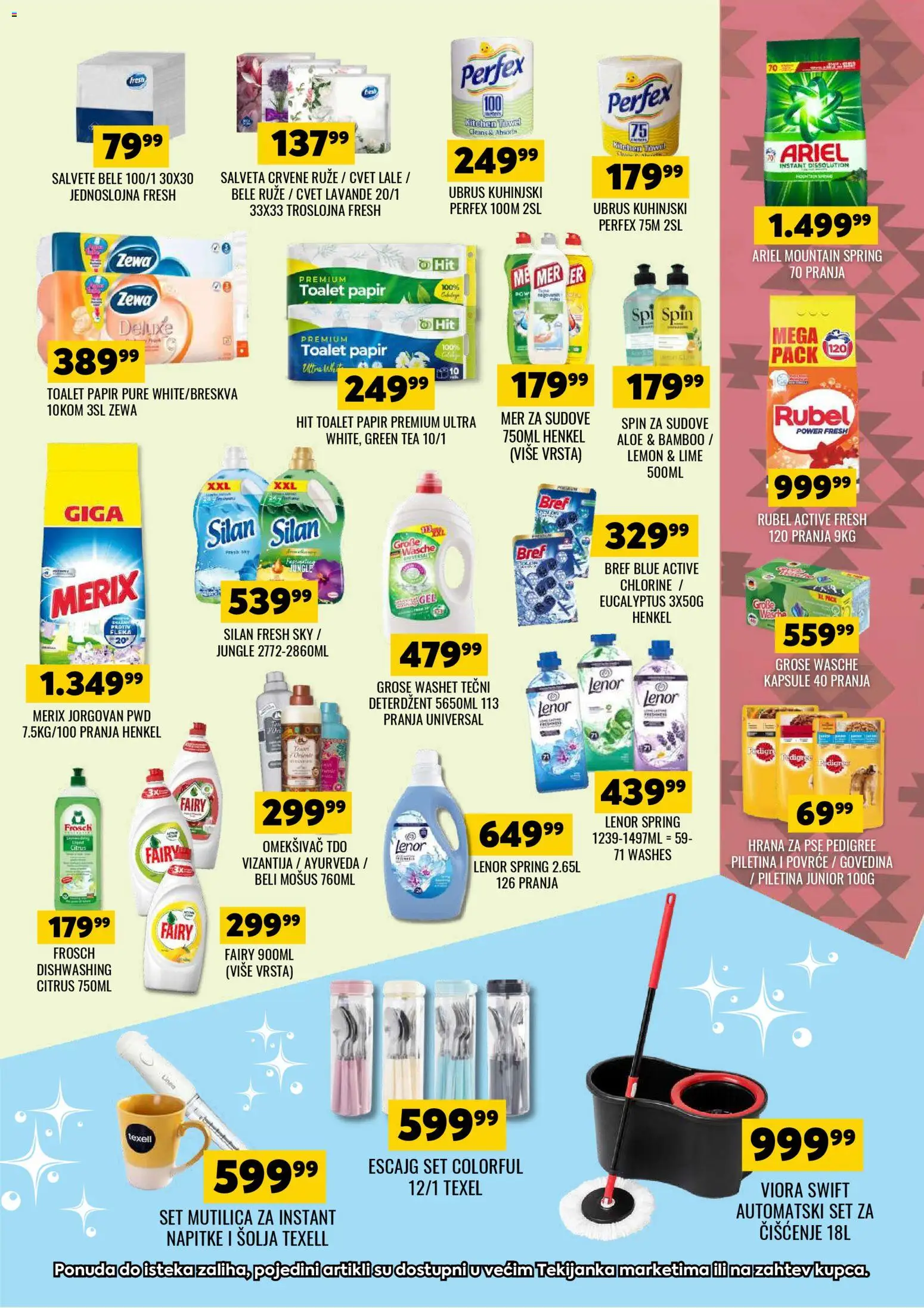 Tekijanka katalog - važi od 19.11.2025 | Strana: 15 | Proizvode: Deterdžent, Lenor, Ubrus, Lale