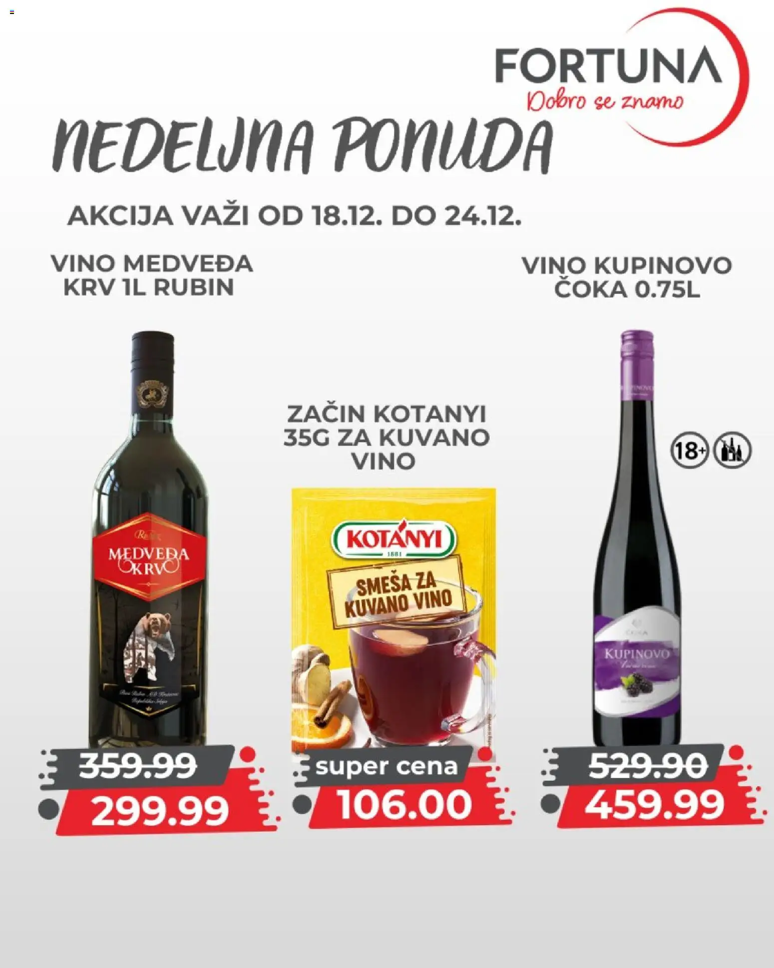 Fortuna Market katalog - važi od 18.12.2025 | Strana: 10 | Proizvode: Vino