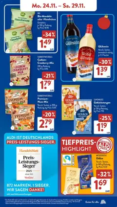 Aldi Süd Prospekt 	 ab 24.11.2025 gültig | Seite: 9 | Produkte: Parka, Cardigan, Bekleidung, Socken