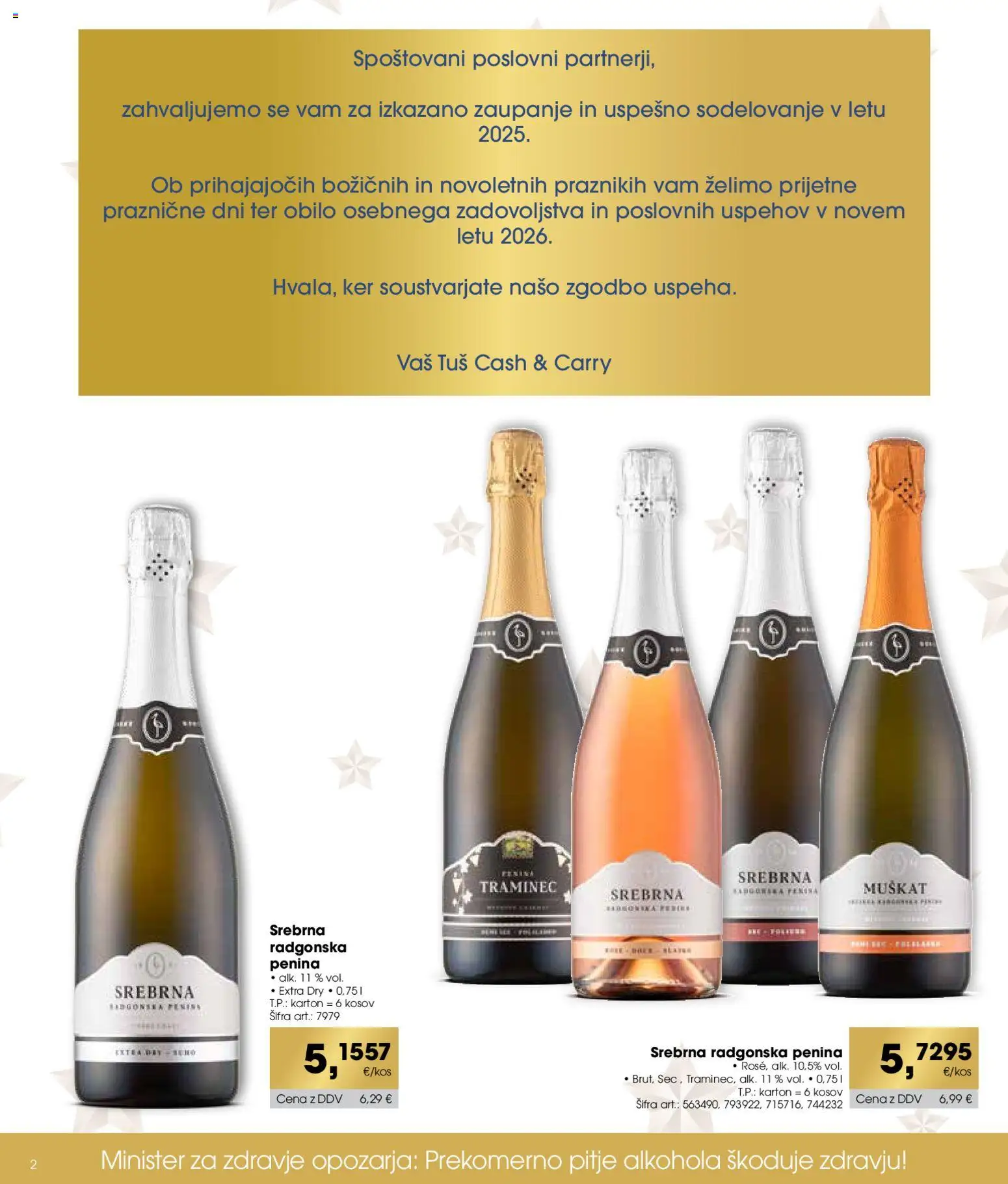 Novi Tuš katalog ponudbe – veljaven od 11.11.2025 | Stran: 2 | Izdelki: Penina