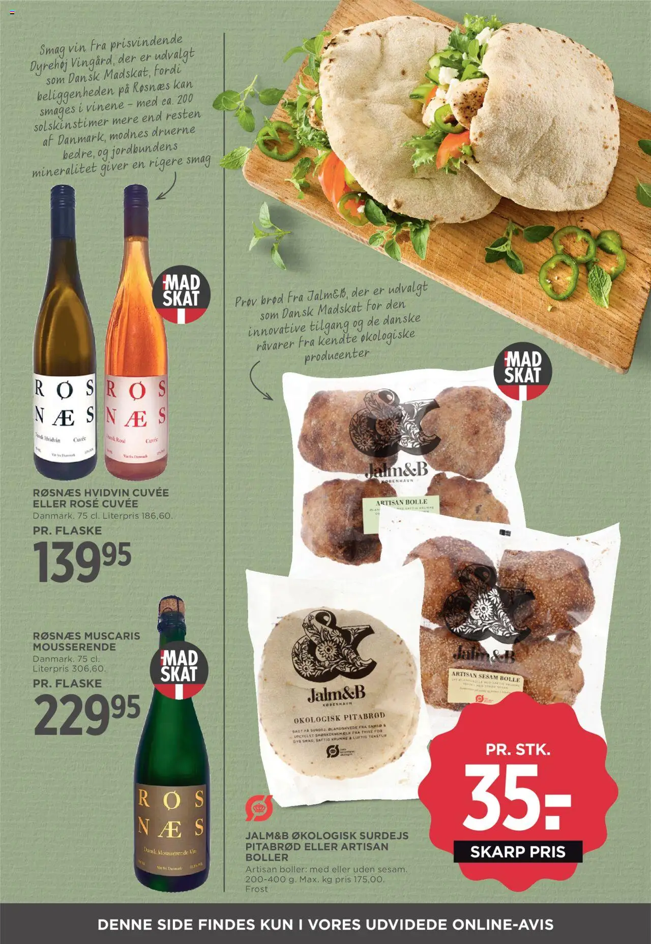 Meny Tilbudsavis gyldig fra 29.08.2025 | Side: 25 | Produkter: Pitabrød, Brød, Vin, Søm