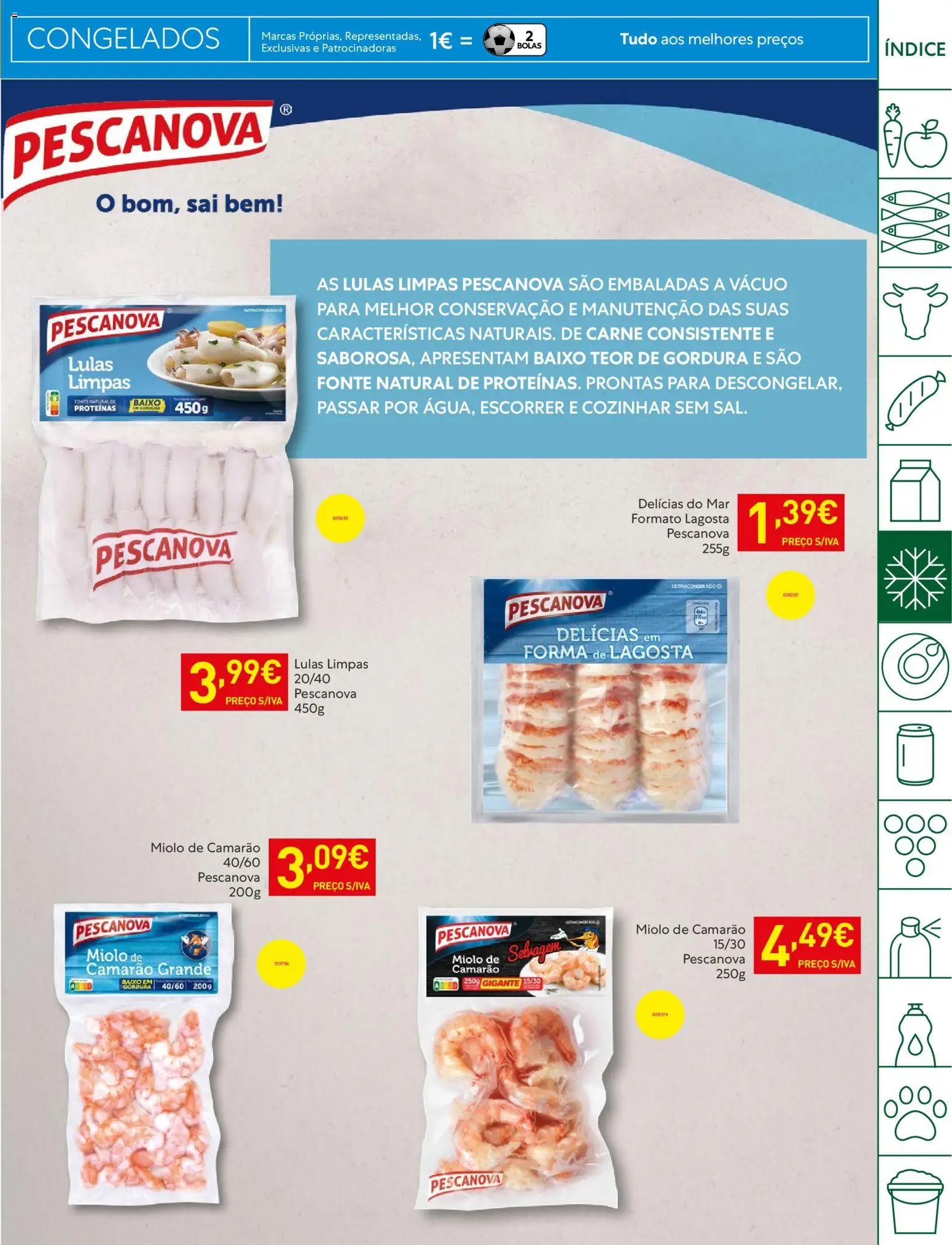Recheio folheto │ válido de 07.04.2026 | Página: 17 | Produtos: Lulas, Lagosta, Camarão, Carne